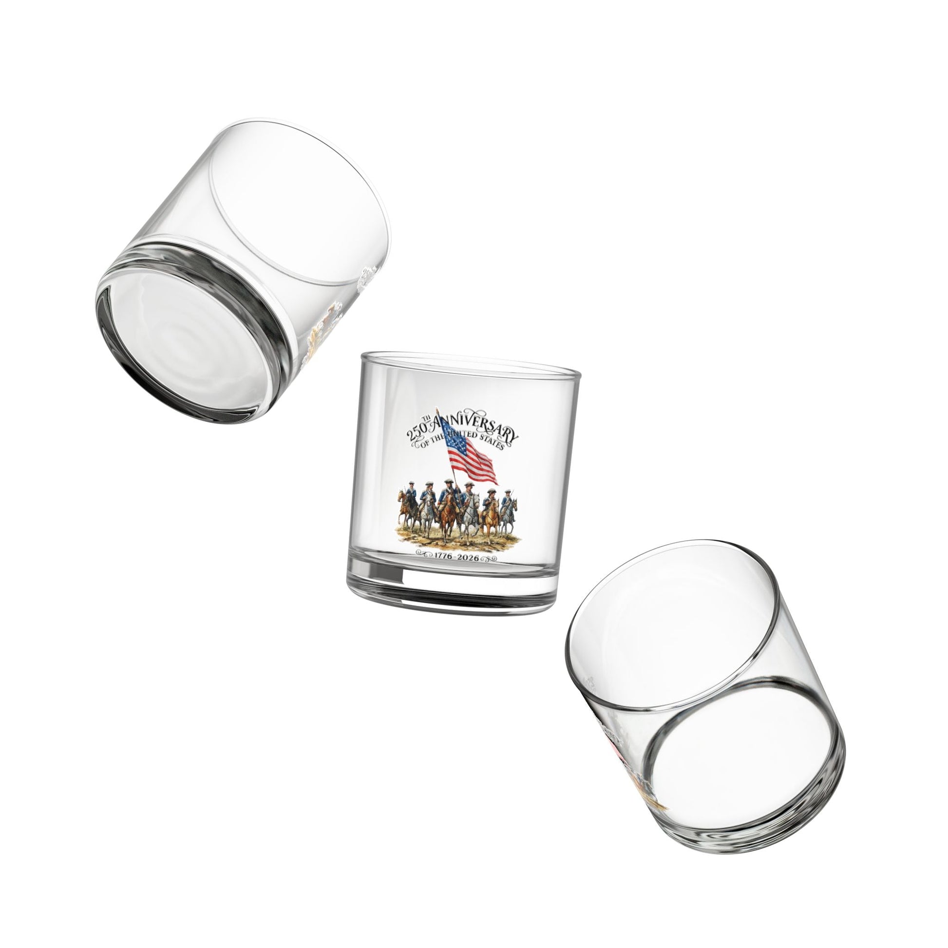 Liberty Riders: America’s 250th Anniversary Tribute (1776–2026) Glass - PatriotDepot.com