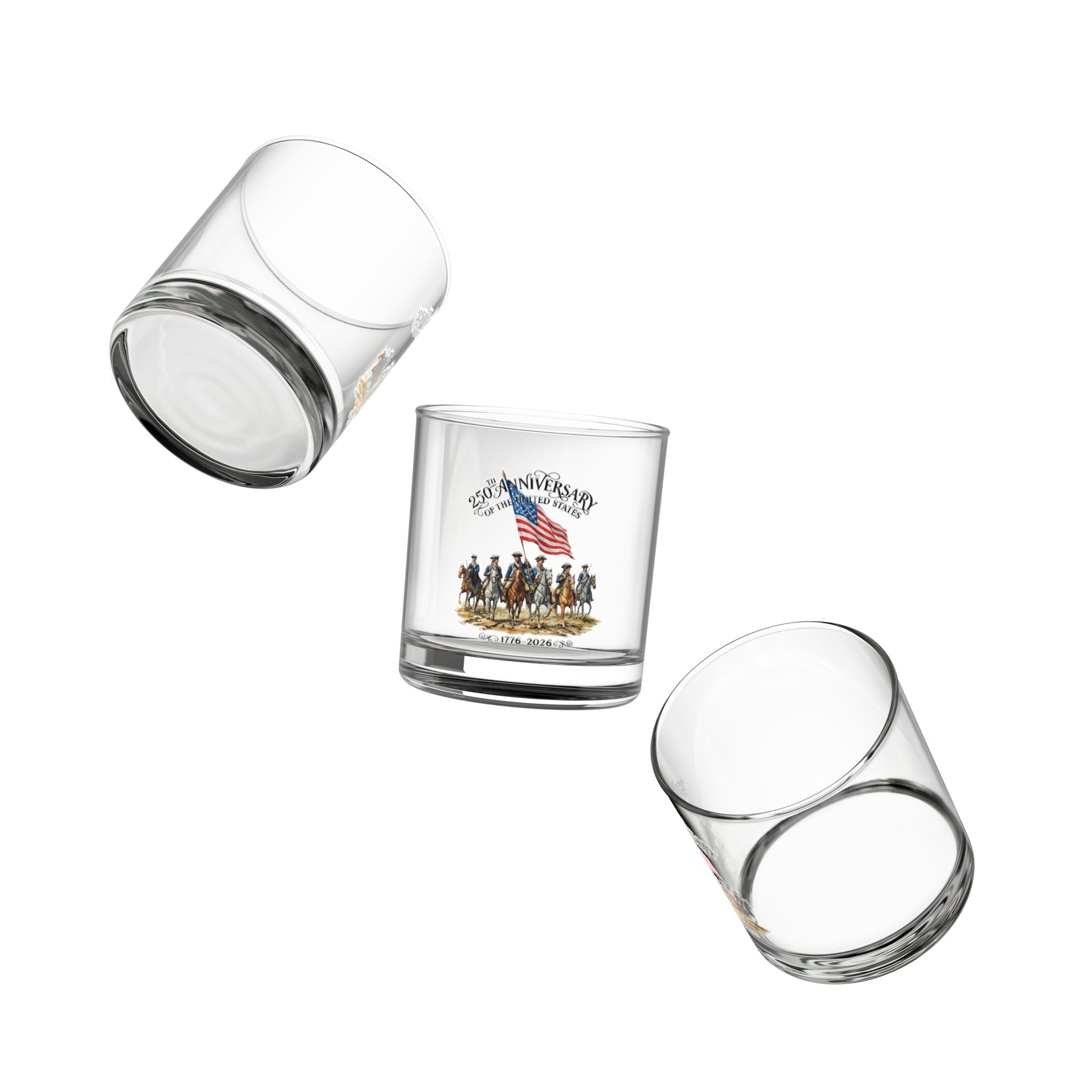 Liberty Riders: America’s 250th Anniversary Tribute (1776–2026) Glass - PatriotDepot.com