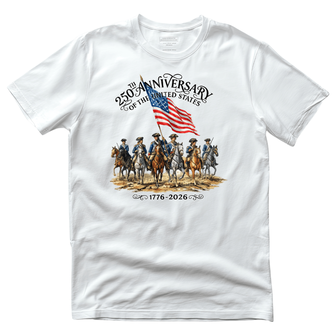 Liberty Riders: America’s 250th Anniversary Tribute (1776–2026) T-Shirt - PatriotDepot.com