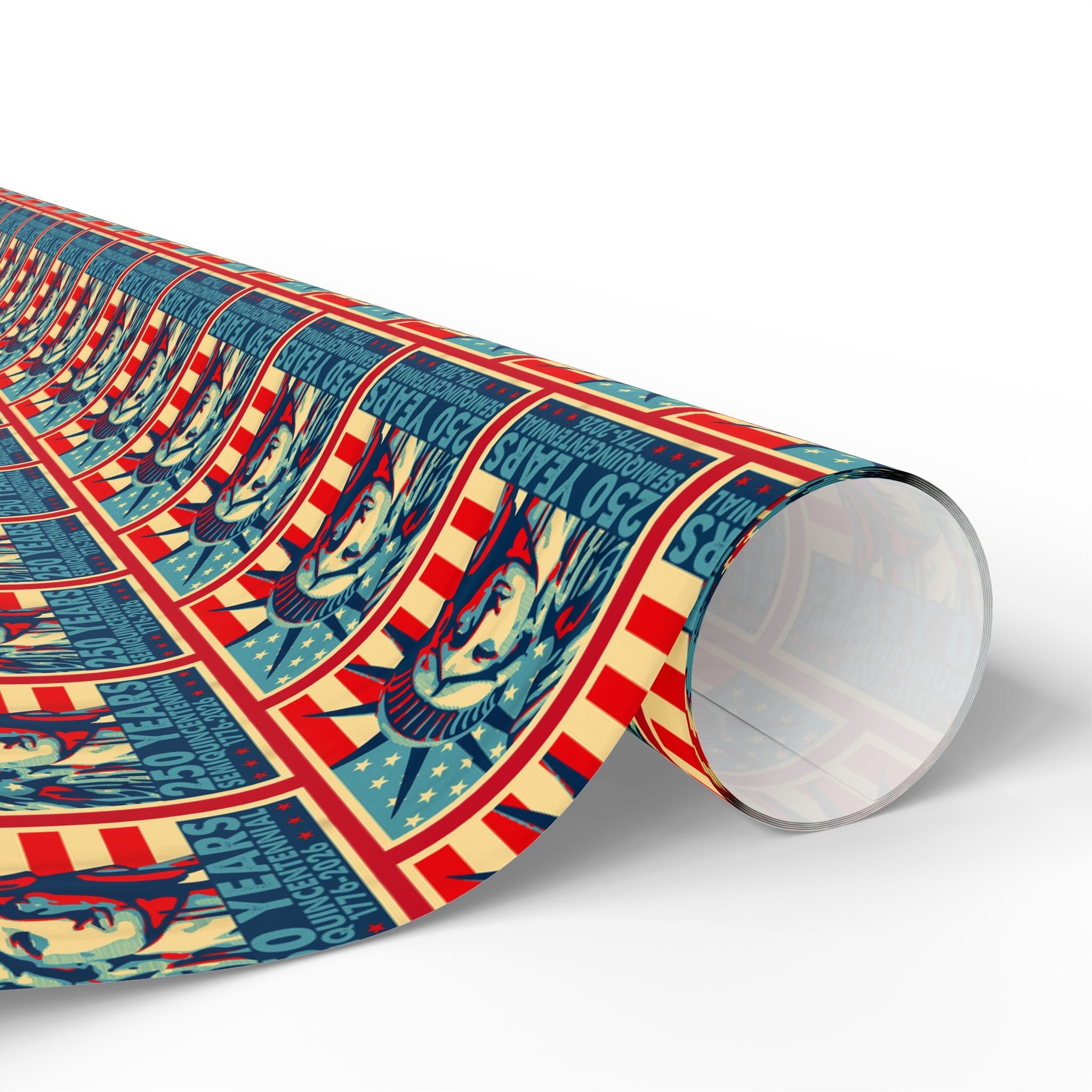 Liberty Semiquicentennial Custom Wrapping Paper Roll – America’s 250th Anniversary - PatriotDepot.com