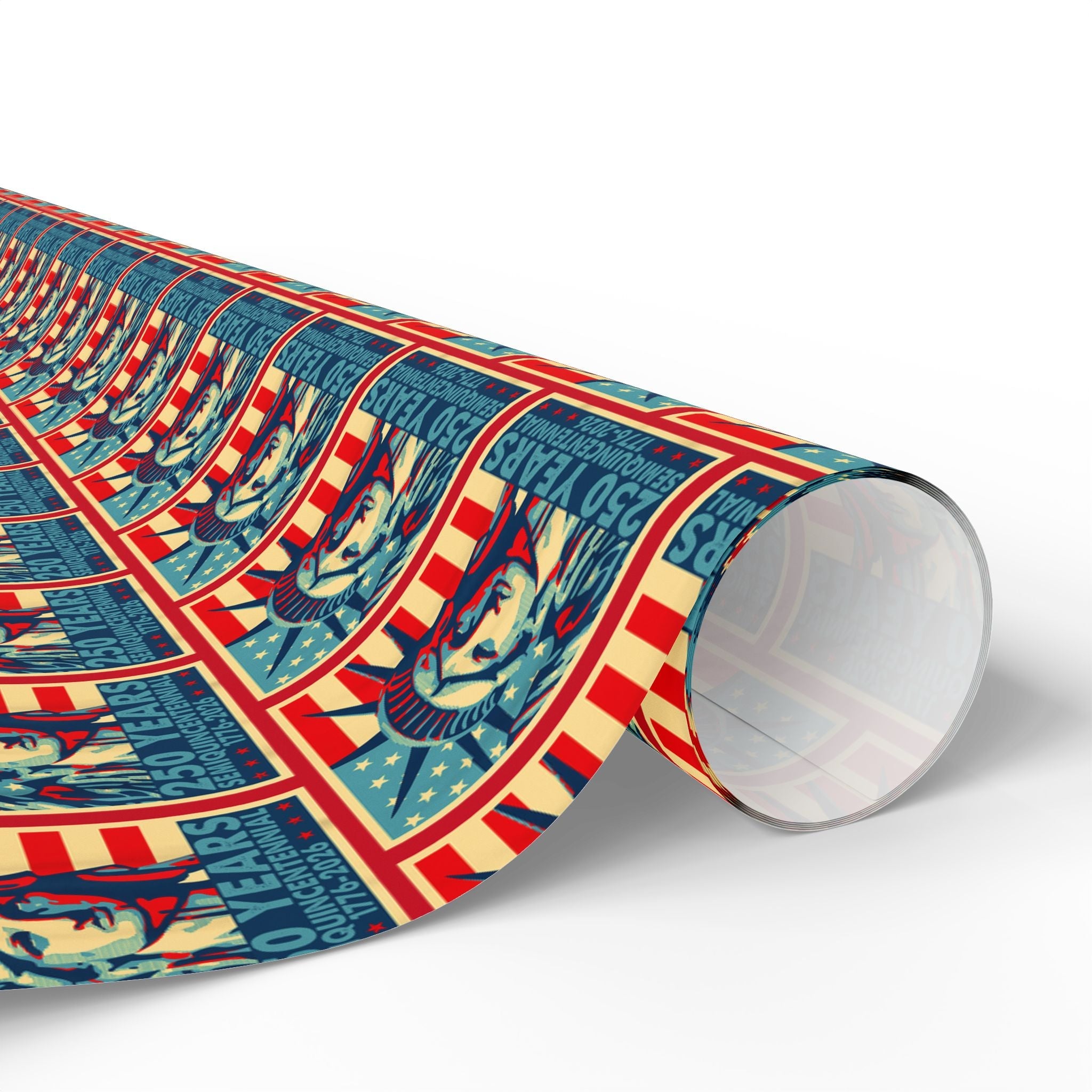 Liberty Semiquicentennial Custom Wrapping Paper Roll – America’s 250th Anniversary - PatriotDepot.com