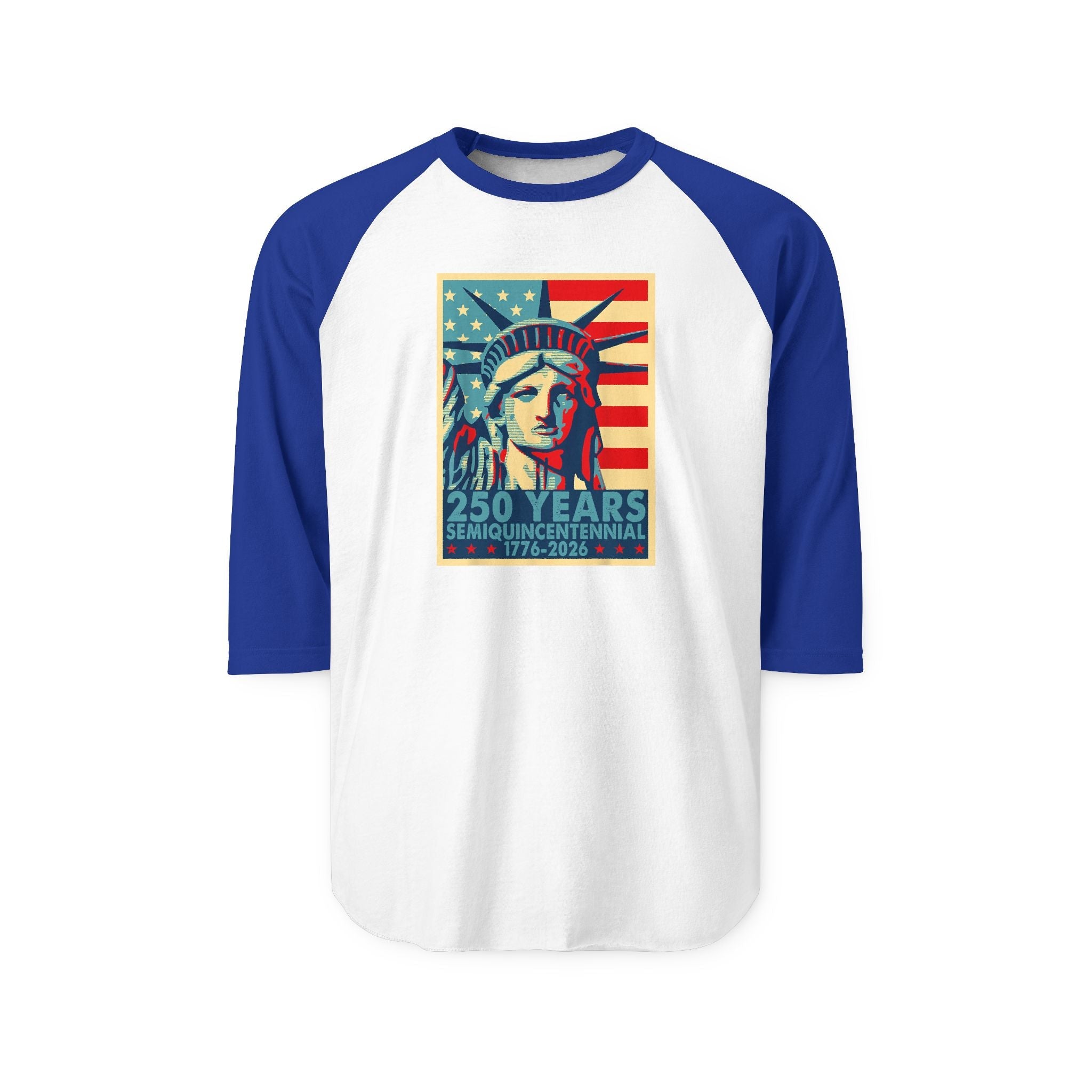 Liberty Semiquicentennial Raglan Tee – America’s 250th Anniversary - PatriotDepot.com