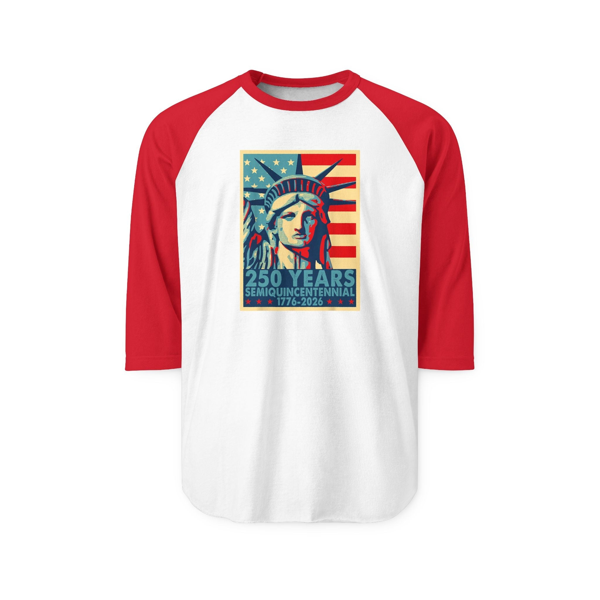 Liberty Semiquicentennial Raglan Tee – America’s 250th Anniversary - PatriotDepot.com