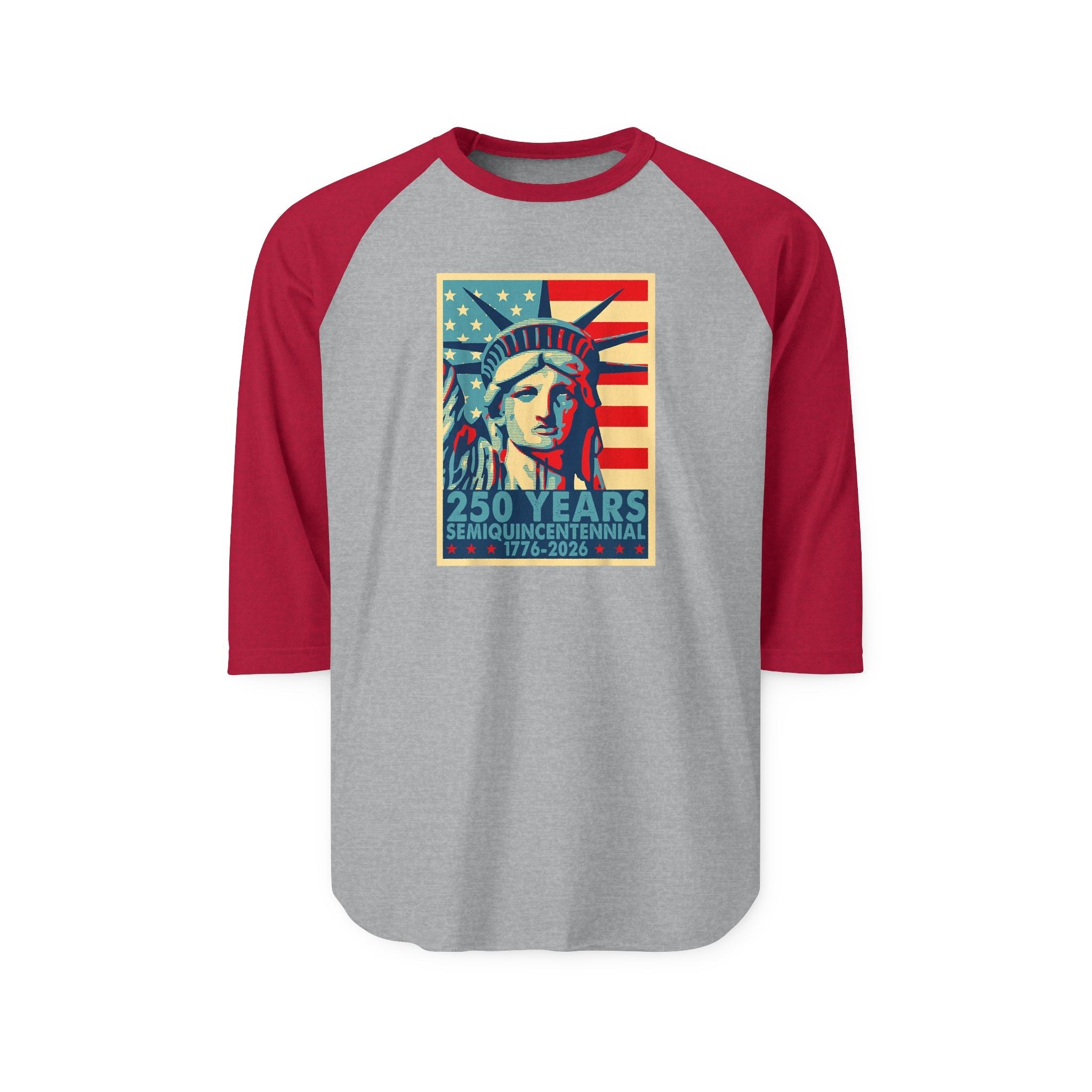 Liberty Semiquicentennial Raglan Tee – America’s 250th Anniversary - PatriotDepot.com