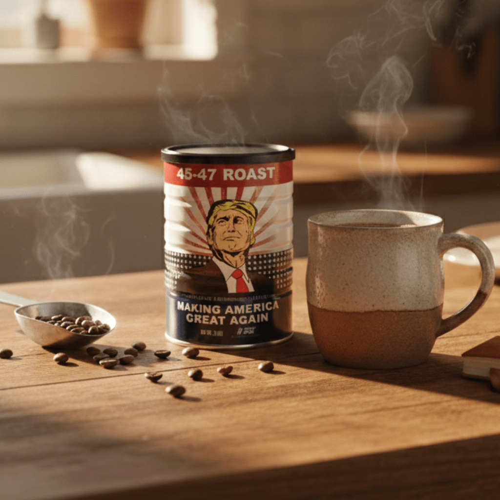 Limited Edition Trump 45 - 47 Coffee Roast (12oz Can) - PatriotDepot.com