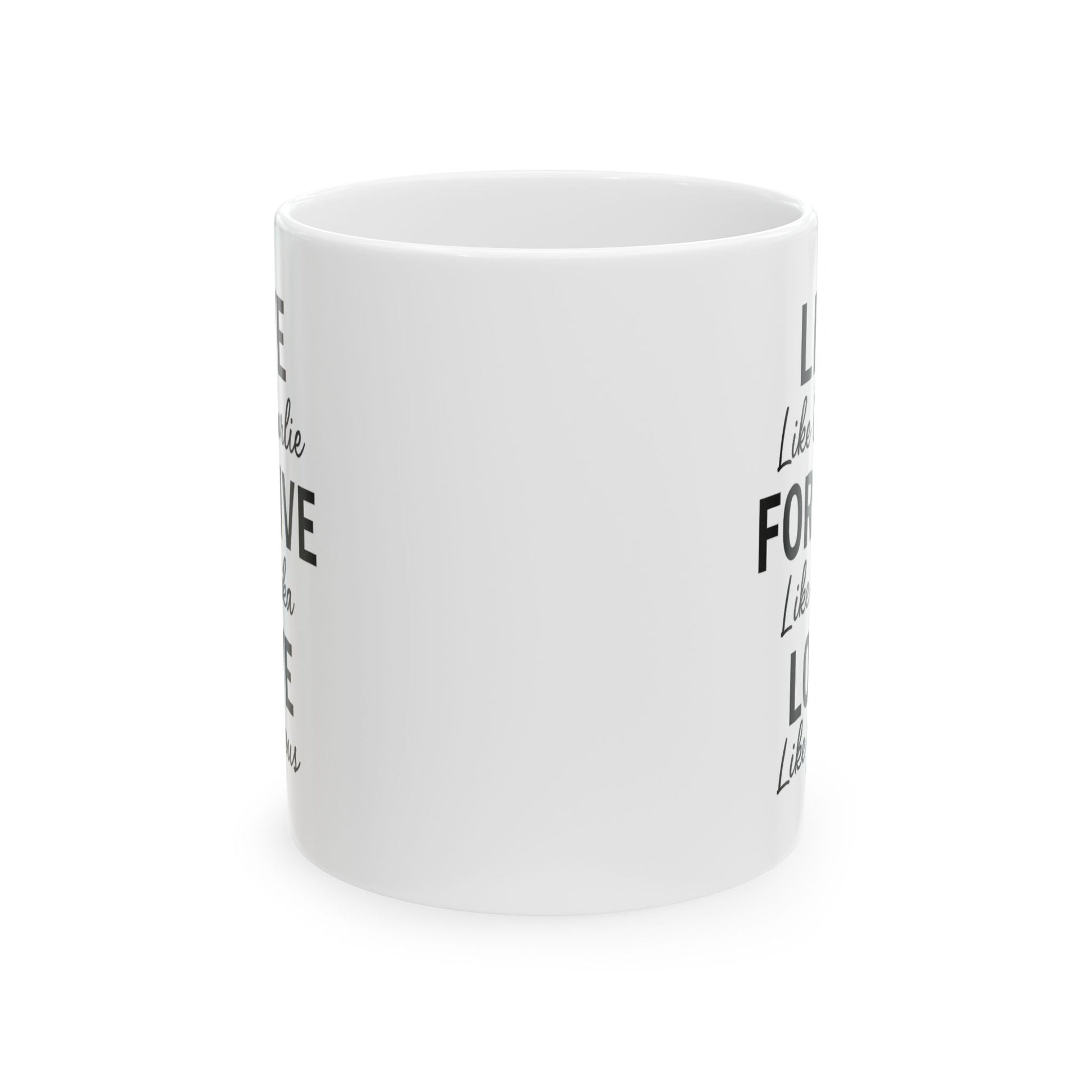 LIVE. FORGIVE. LOVE. Charlie Kirk Mug (2 Sizes) - PatriotDepot.com