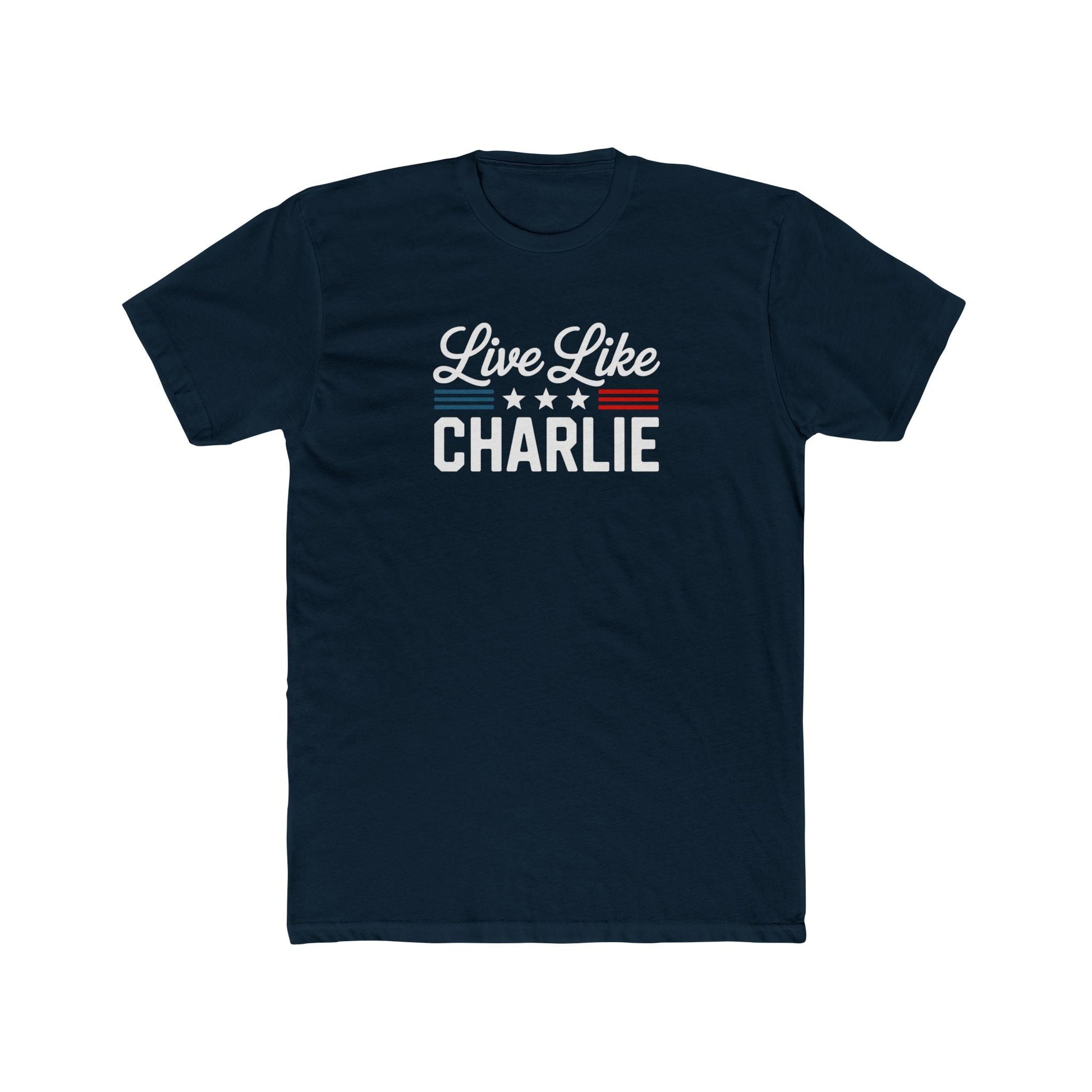 Live Like Charlie Kirk Patriotic T-Shirt - PatriotDepot.com