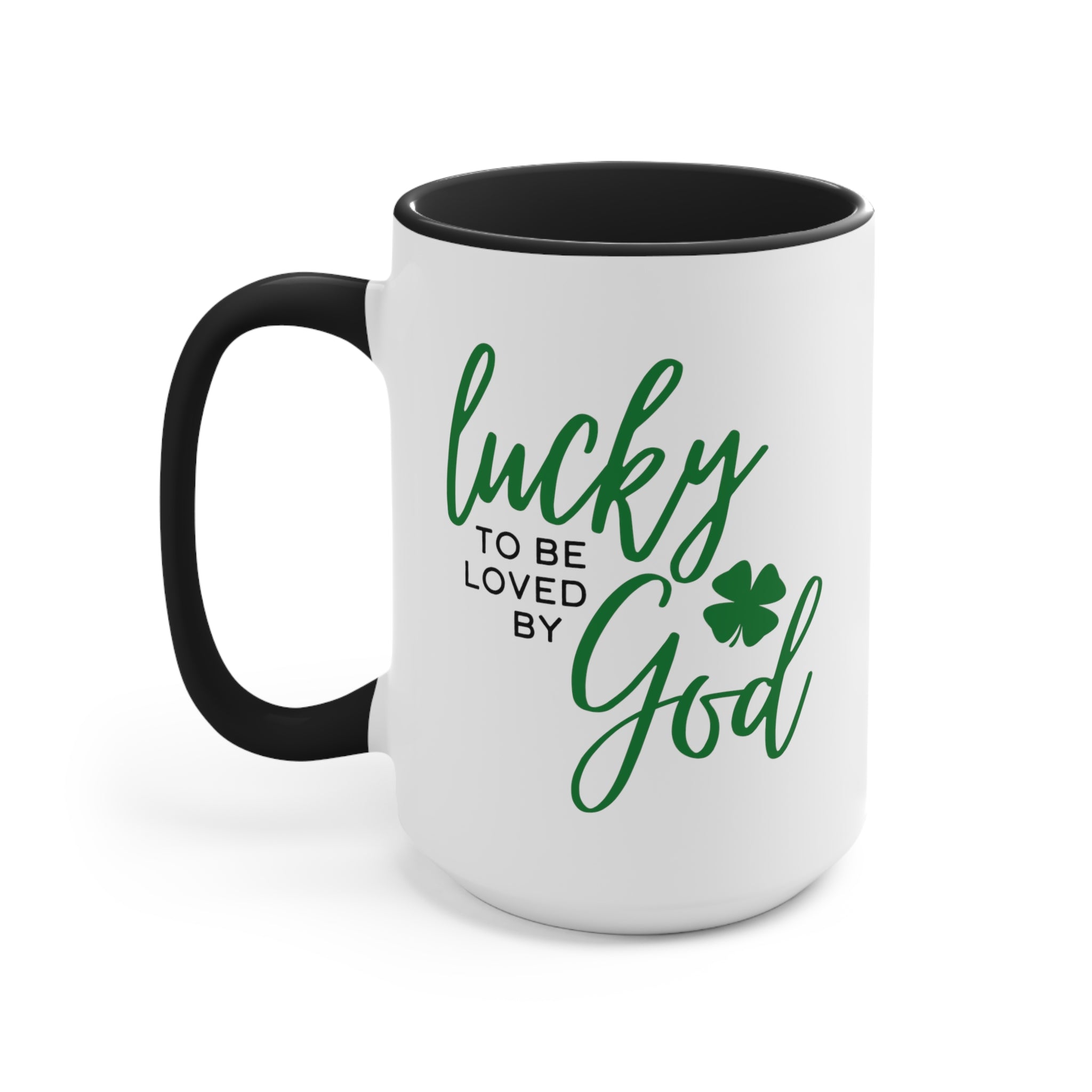 Lucky to be Loved by God Mug - PatriotDepot.com