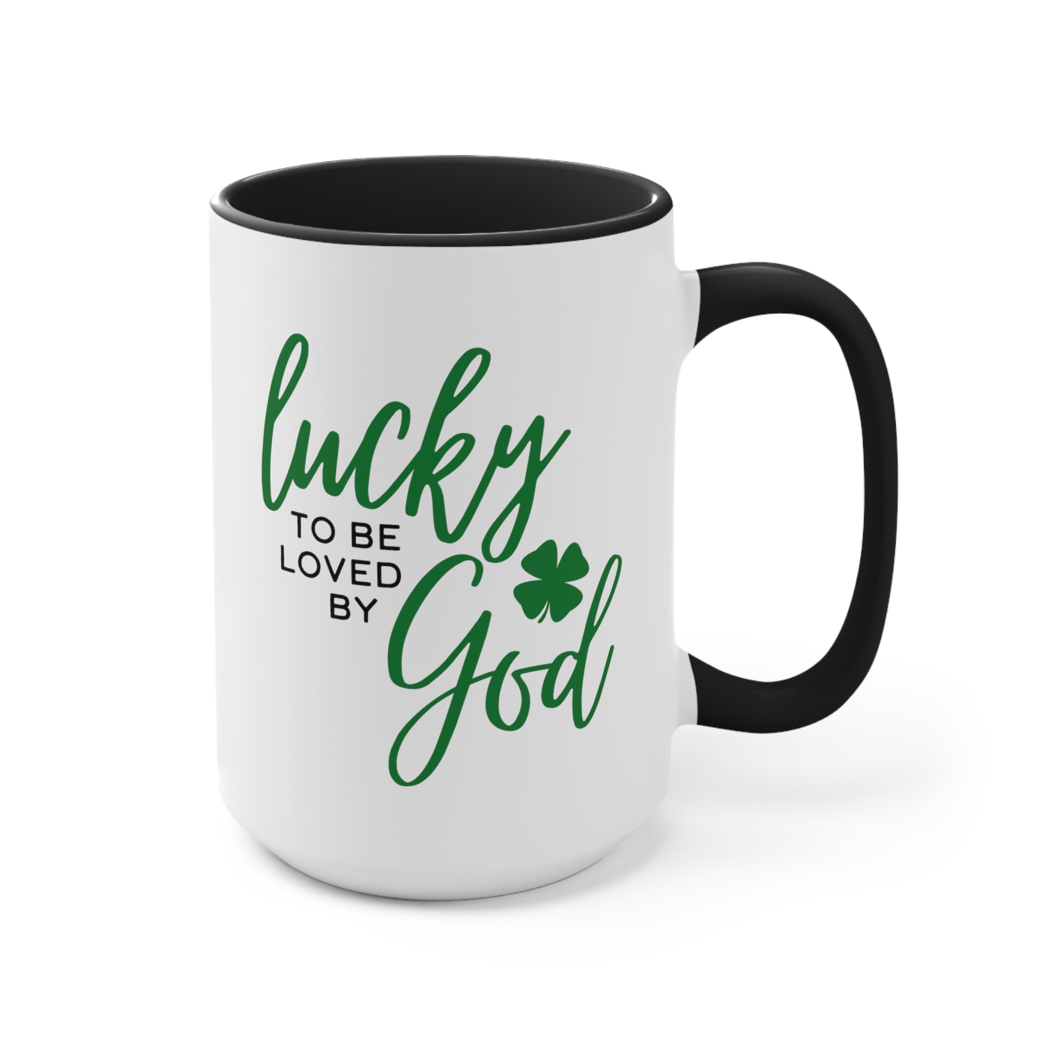 Lucky to be Loved by God Mug - PatriotDepot.com