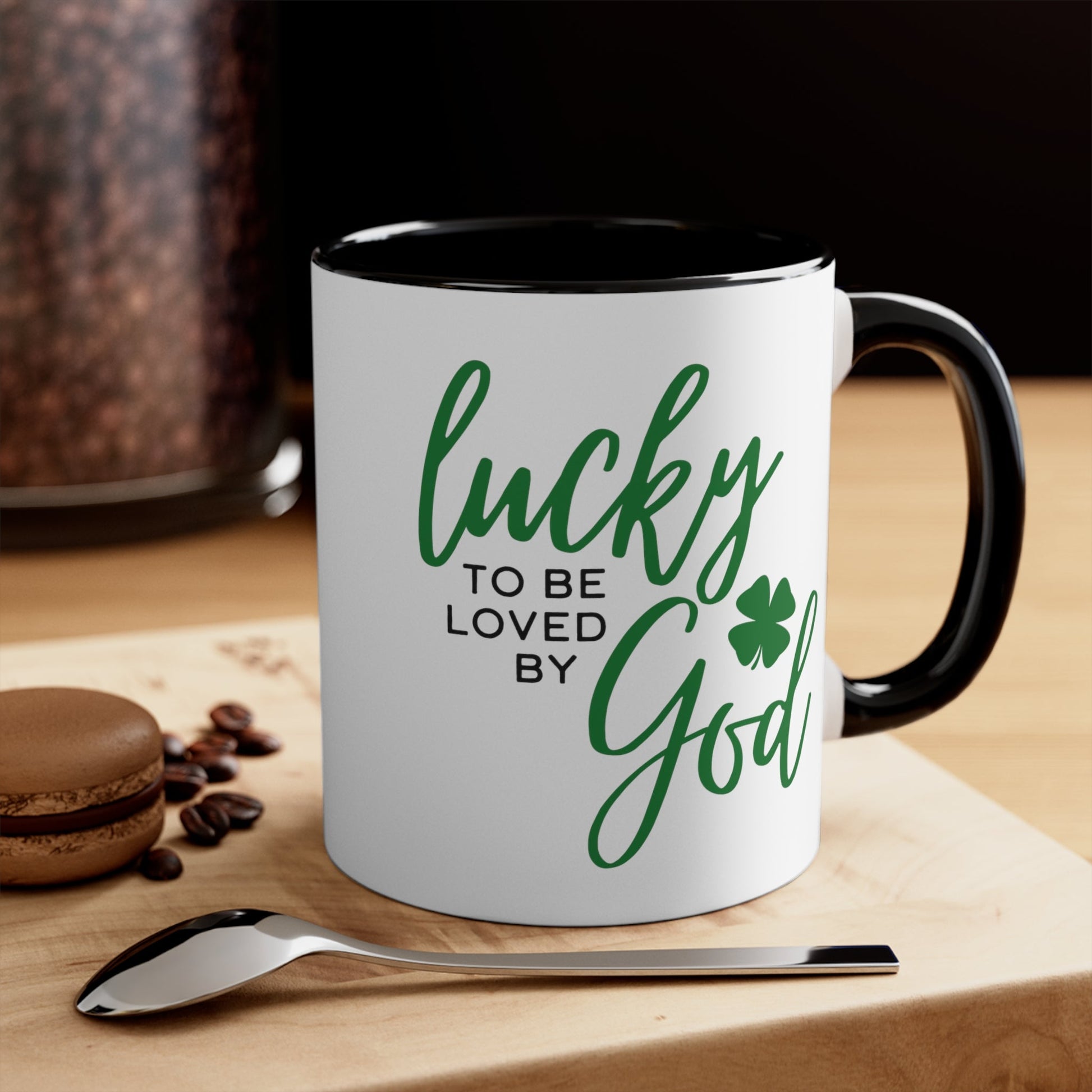 Lucky to be Loved by God Mug - PatriotDepot.com
