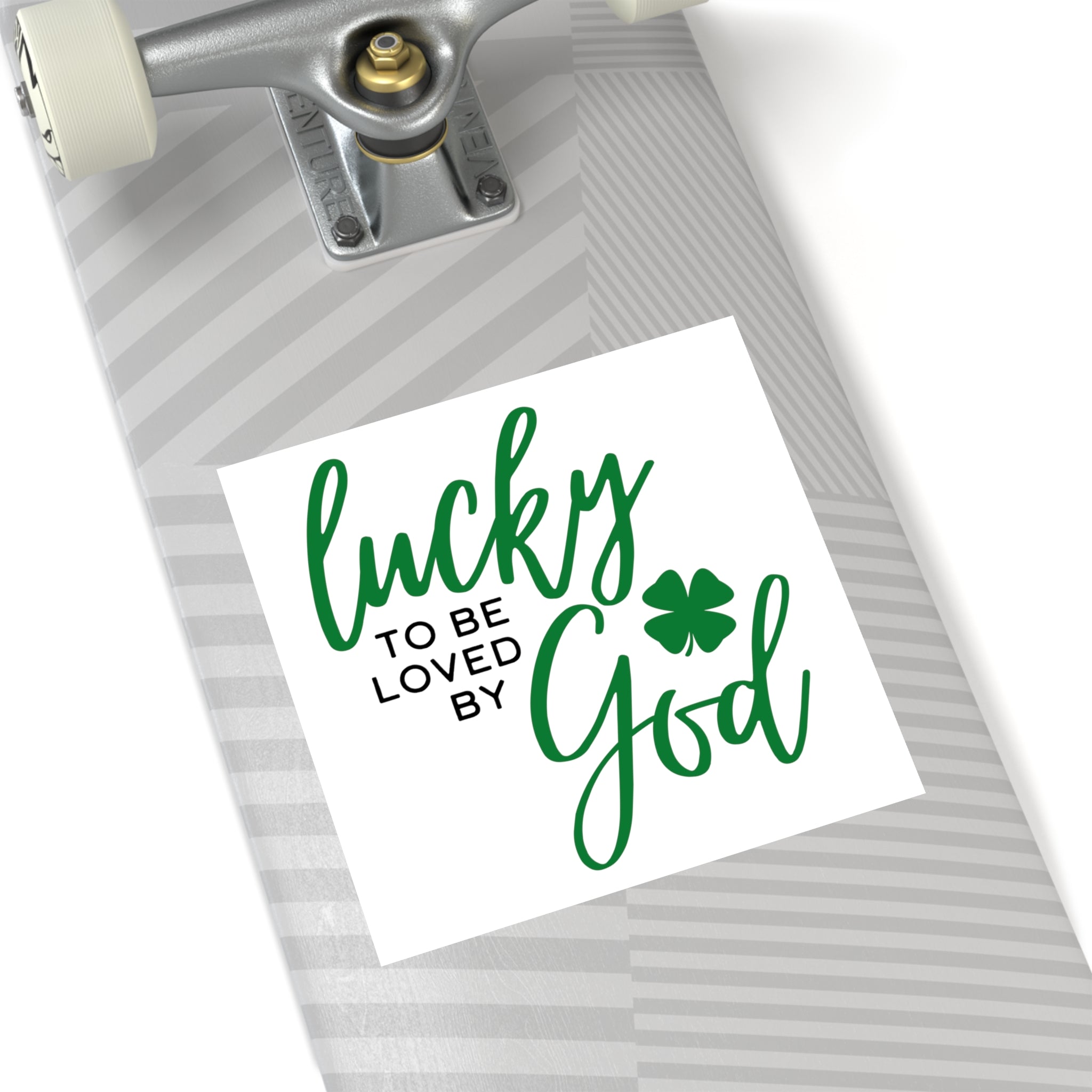 Lucky to be Loved by God Sticker (Indoor\Outdoor) - PatriotDepot.com