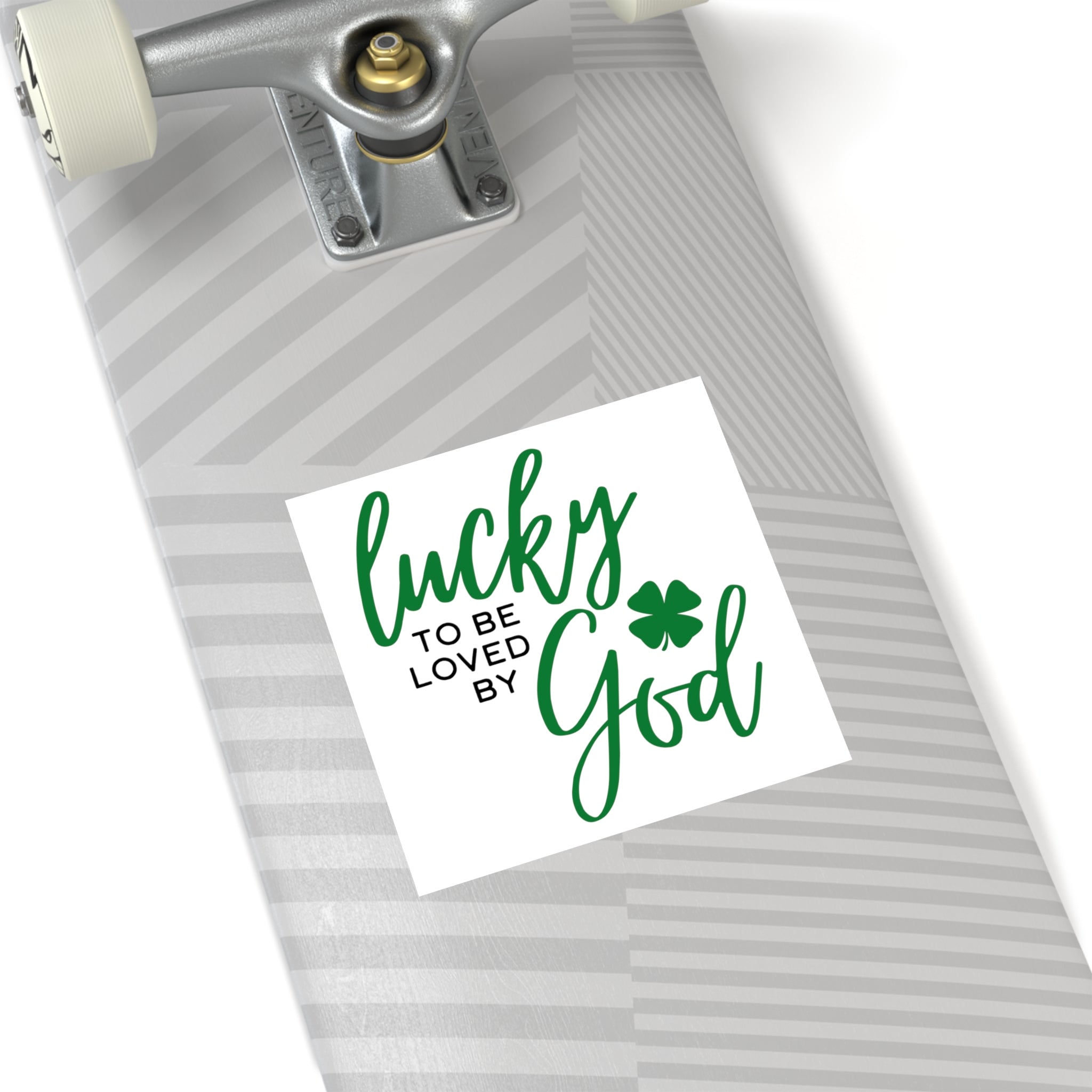 Lucky to be Loved by God Sticker (Indoor\Outdoor) - PatriotDepot.com