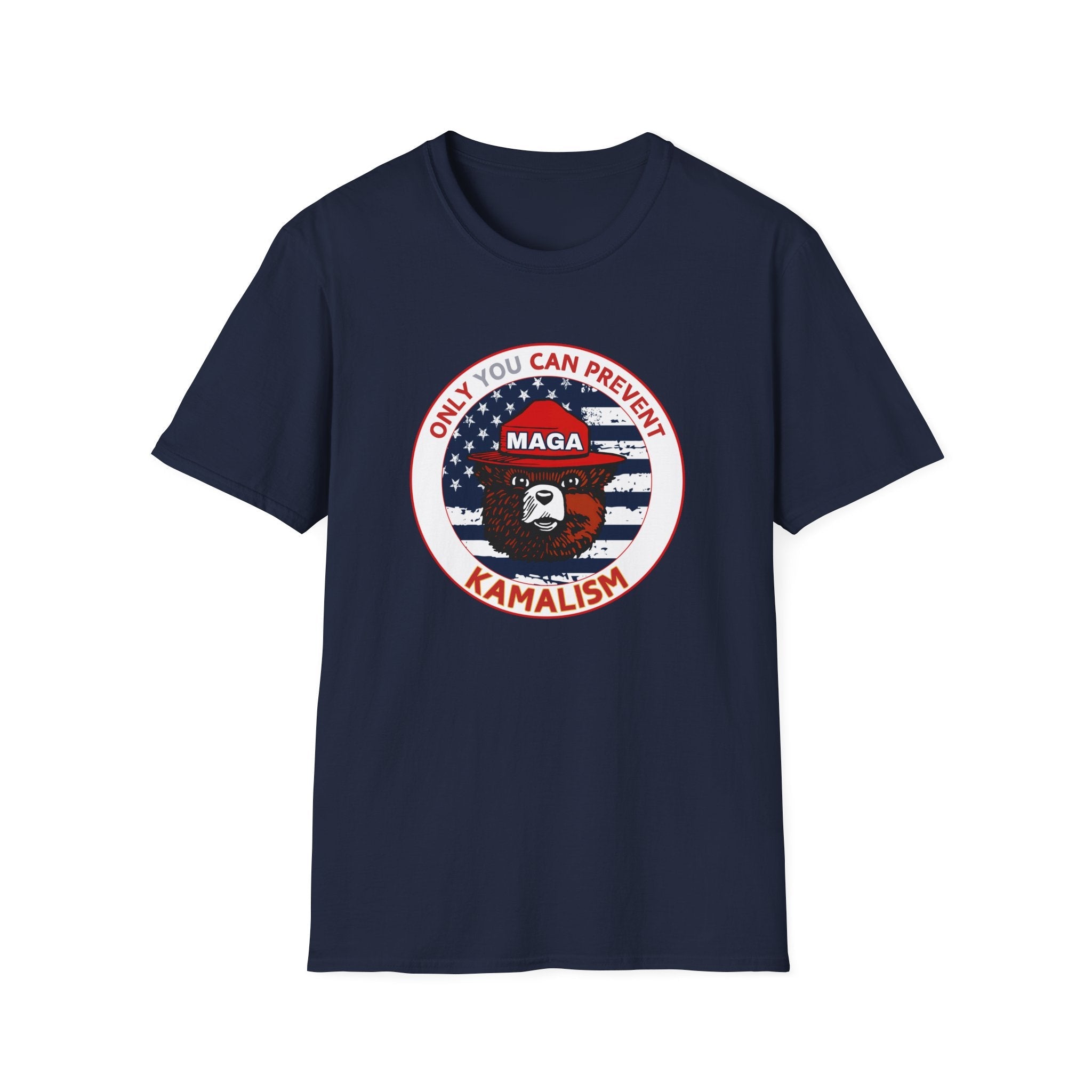 MAGA Bear "Only You Can Prevent Kamalism" T-Shirt - PatriotDepot.com