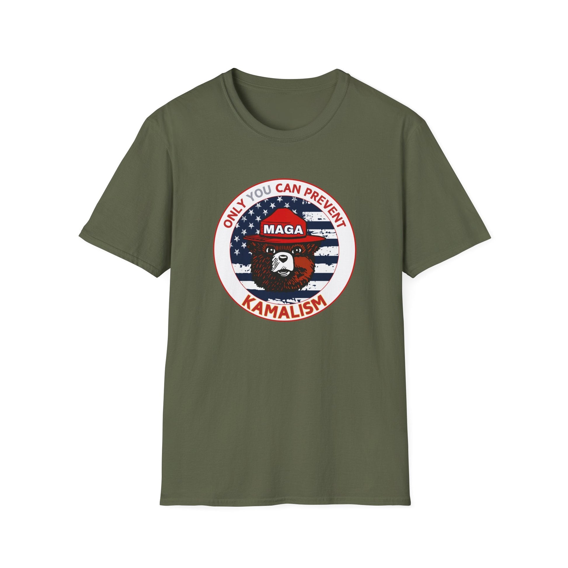 MAGA Bear "Only You Can Prevent Kamalism" T-Shirt - PatriotDepot.com