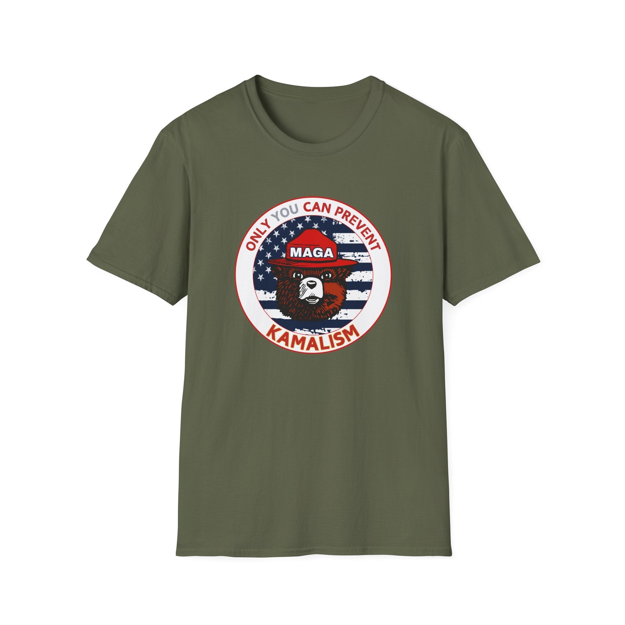 MAGA Bear "Only You Can Prevent Kamalism" T-Shirt - PatriotDepot.com