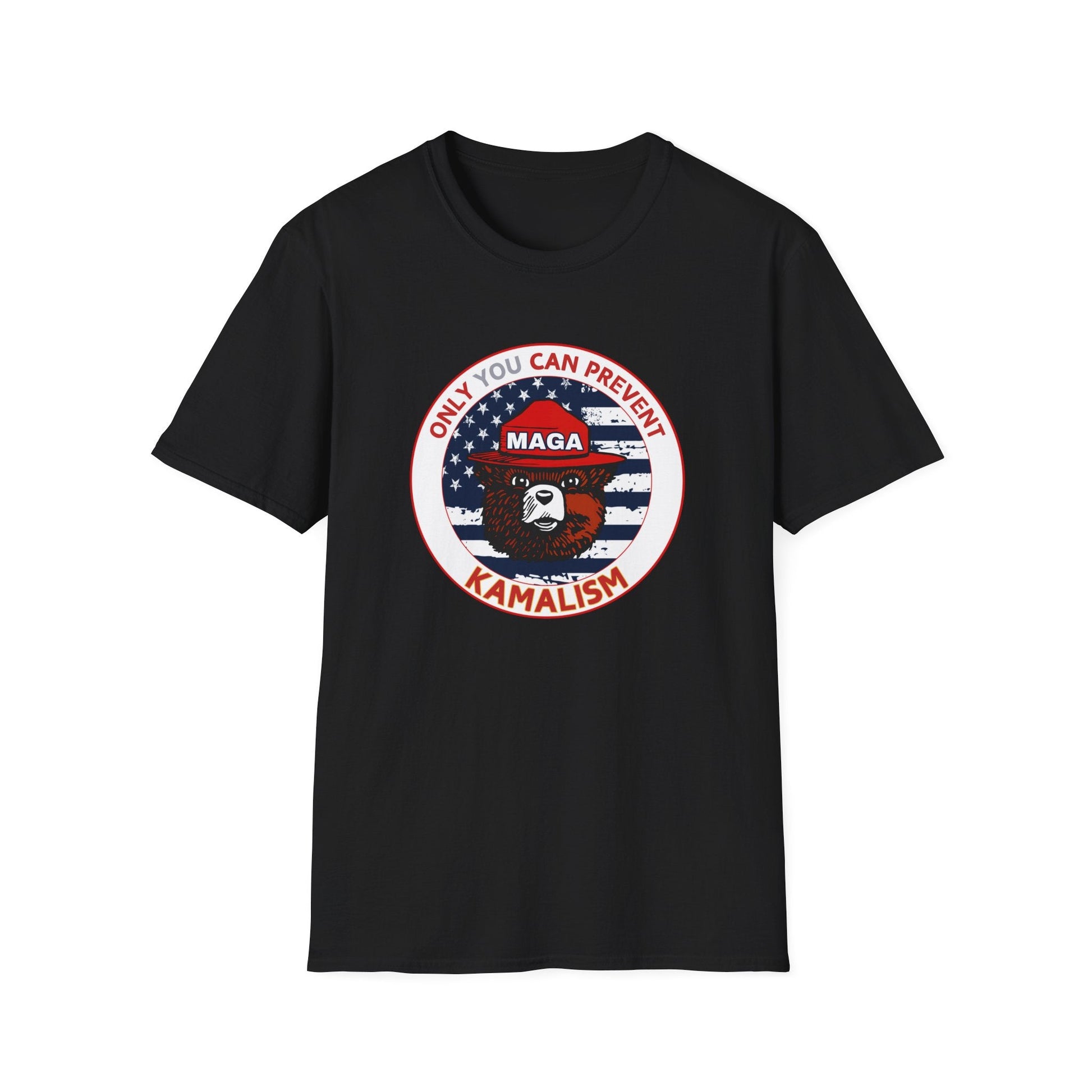 MAGA Bear "Only You Can Prevent Kamalism" T-Shirt - PatriotDepot.com