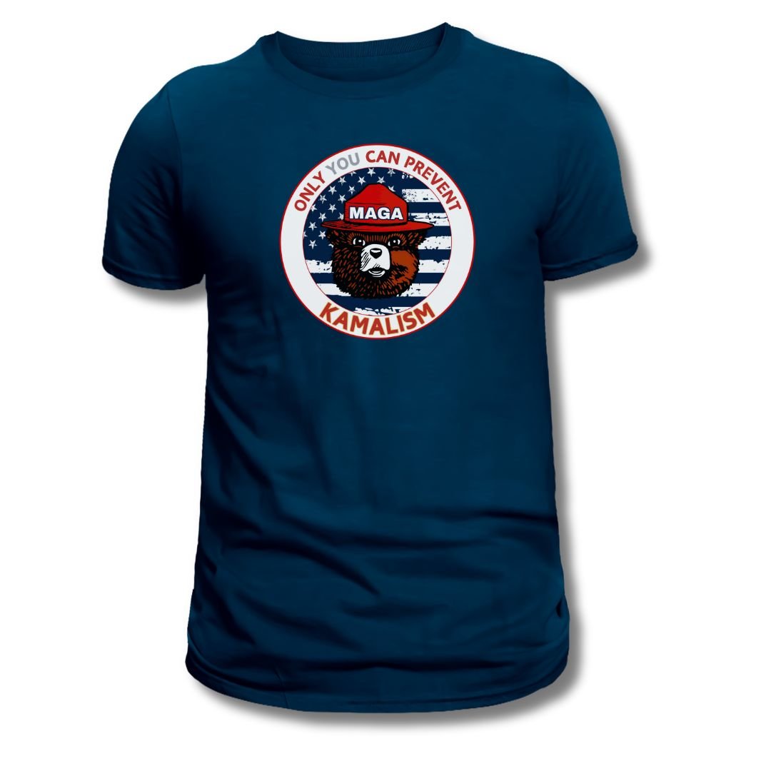 MAGA Bear "Only You Can Prevent Kamalism" T-Shirt - PatriotDepot.com