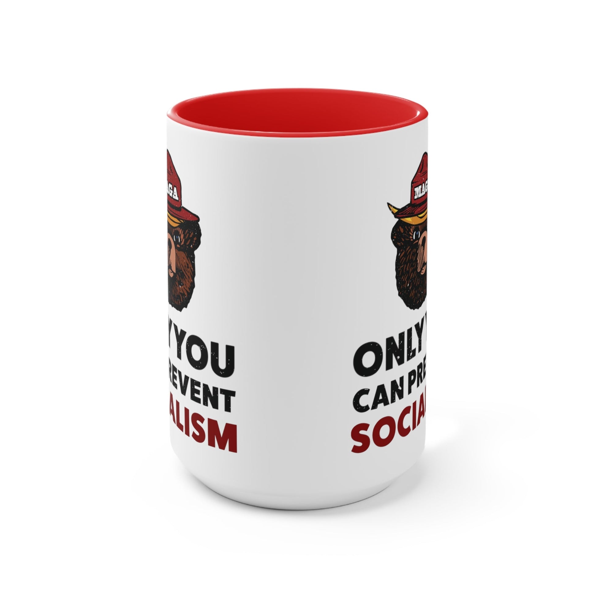 MAGA Bear: Only You Can Prevent Socialism Mug (2 Colors) - PatriotDepot.com