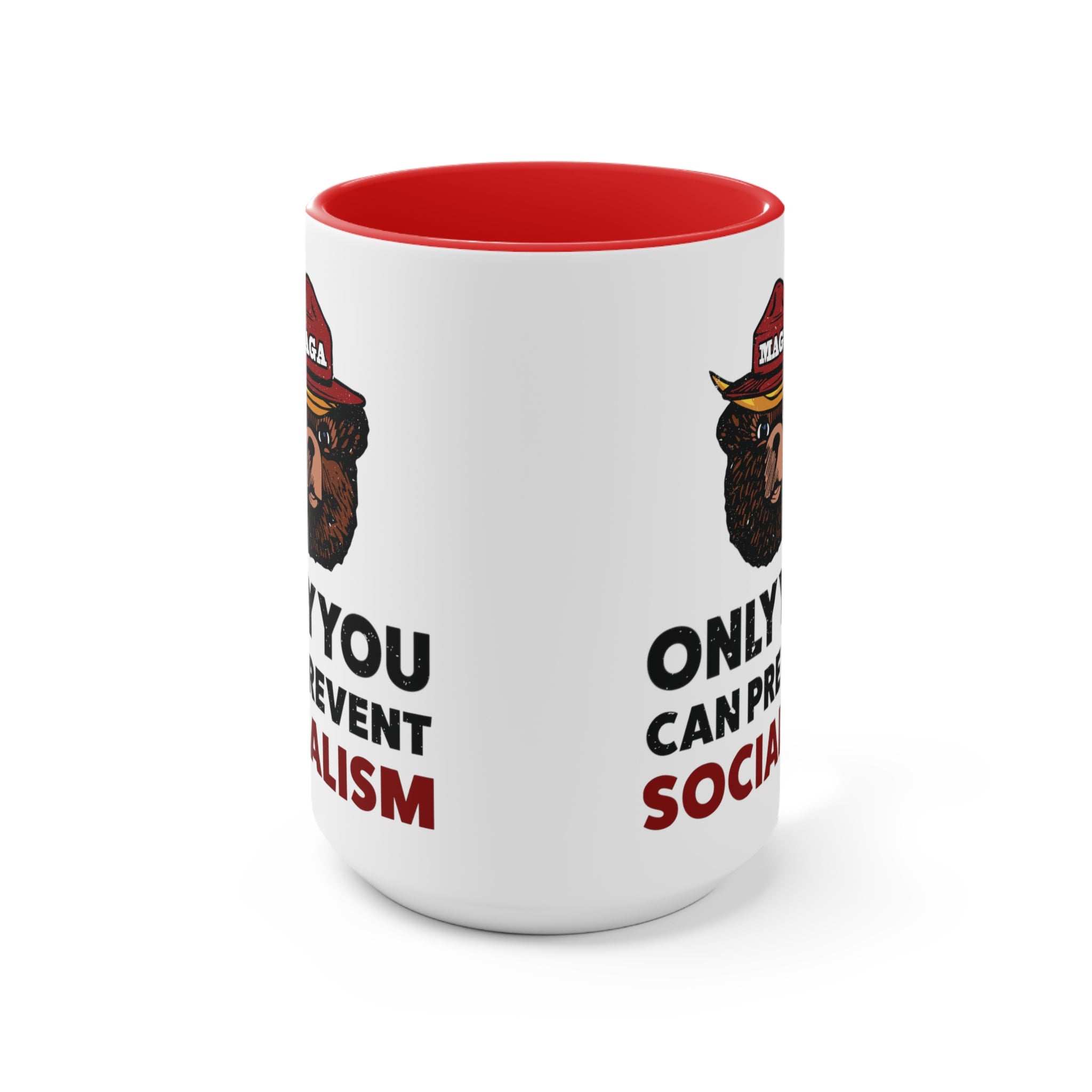 MAGA Bear: Only You Can Prevent Socialism Mug (2 Colors) - PatriotDepot.com