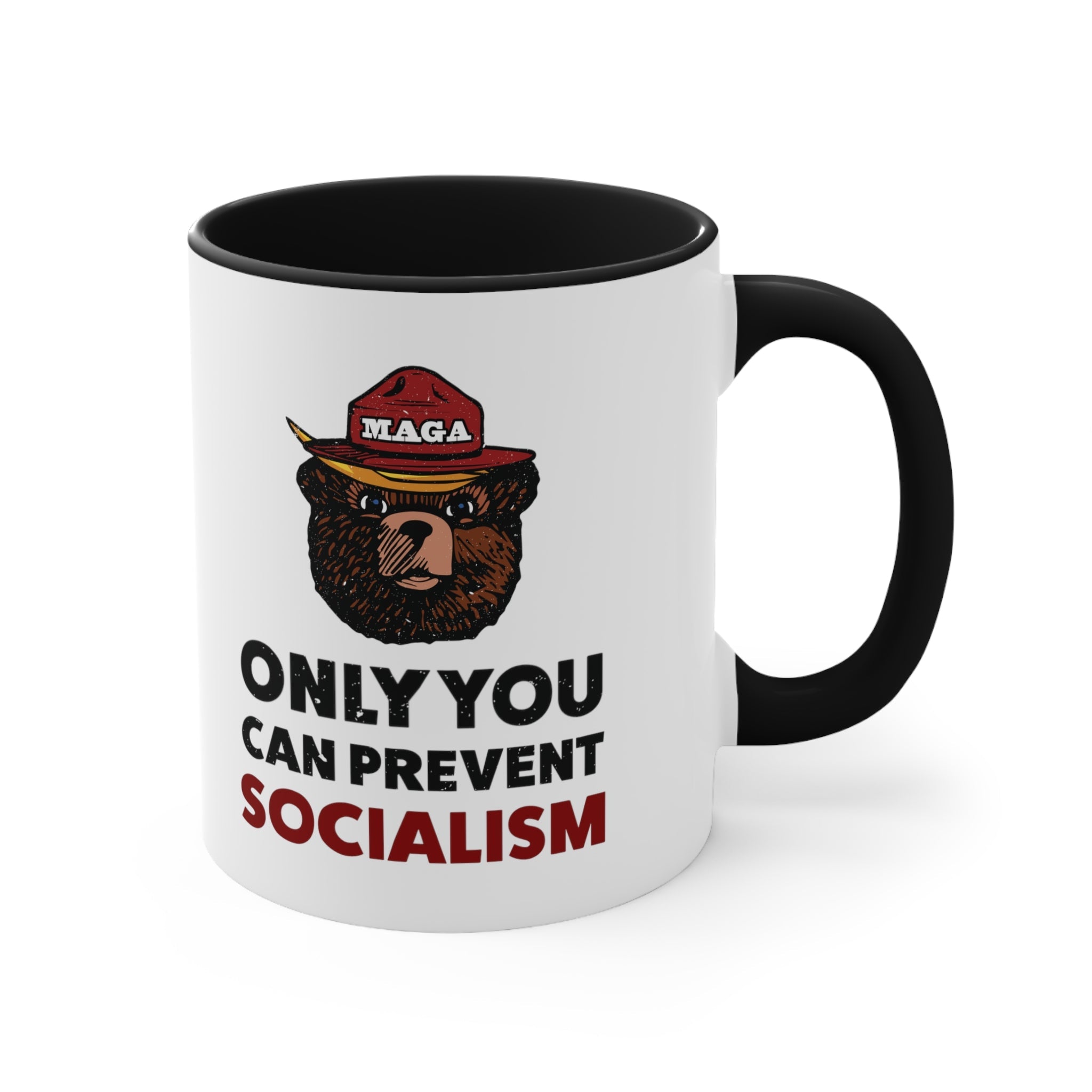 MAGA Bear: Only You Can Prevent Socialism Mug (2 Colors) - PatriotDepot.com