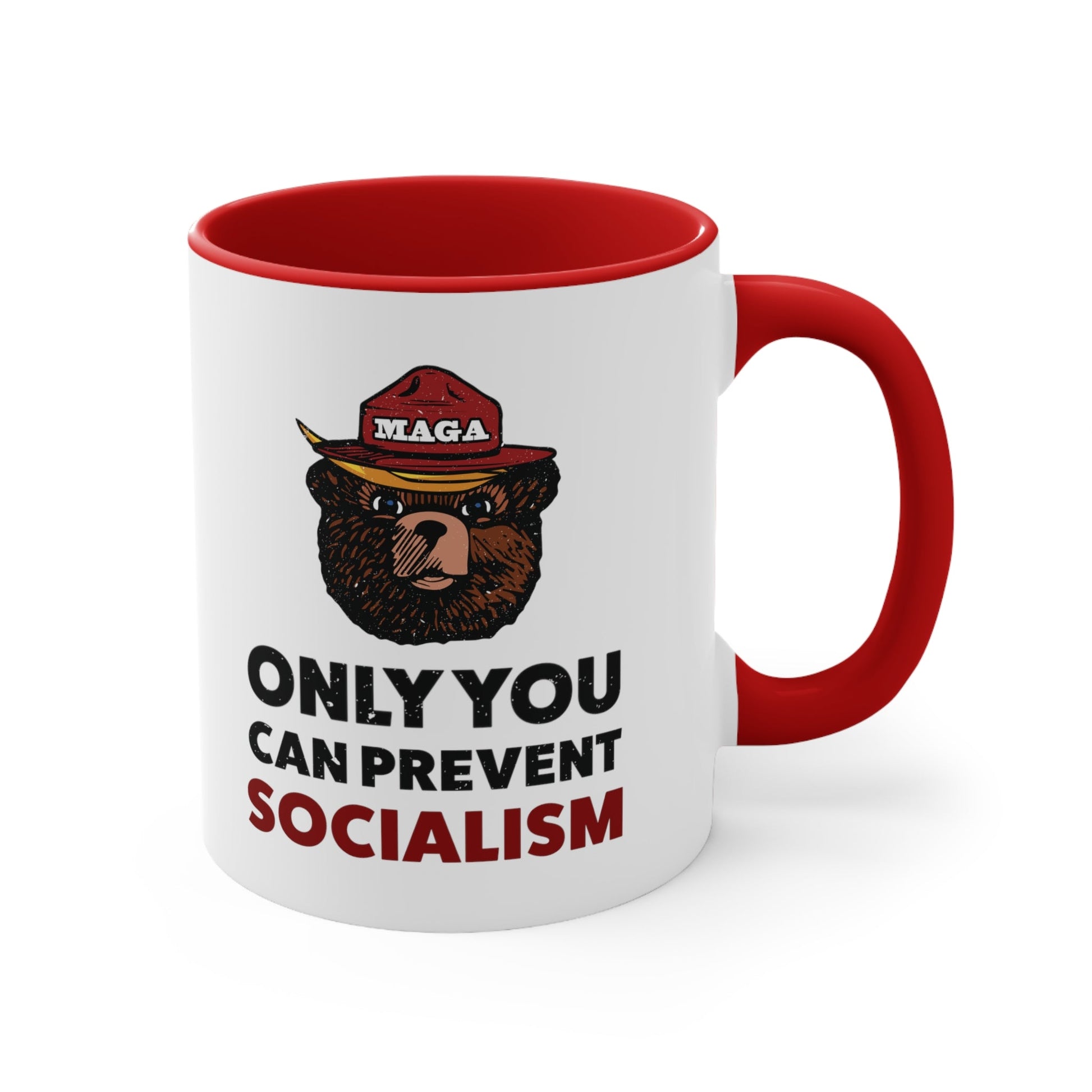 MAGA Bear: Only You Can Prevent Socialism Mug (2 Colors) - PatriotDepot.com
