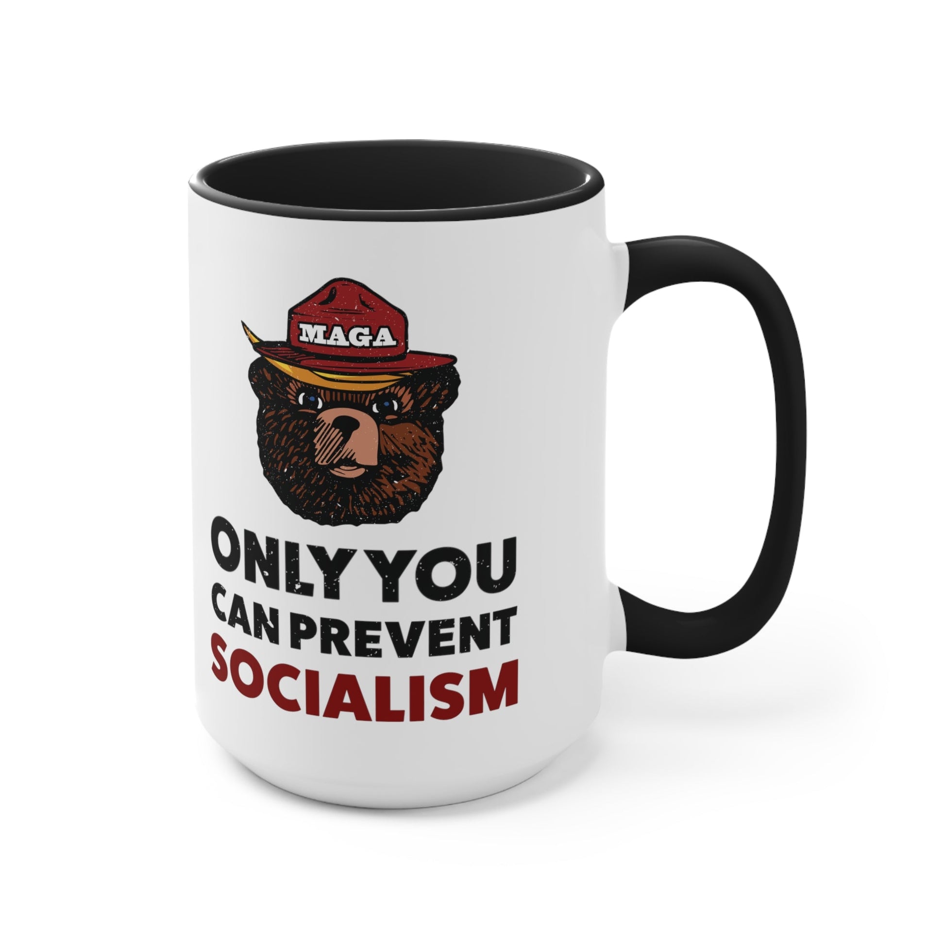 MAGA Bear: Only You Can Prevent Socialism Mug (2 Colors) - PatriotDepot.com