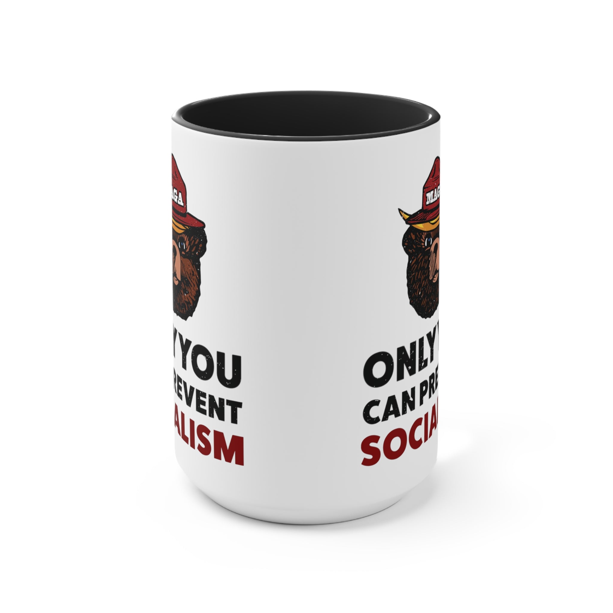MAGA Bear: Only You Can Prevent Socialism Mug (2 Colors) - PatriotDepot.com
