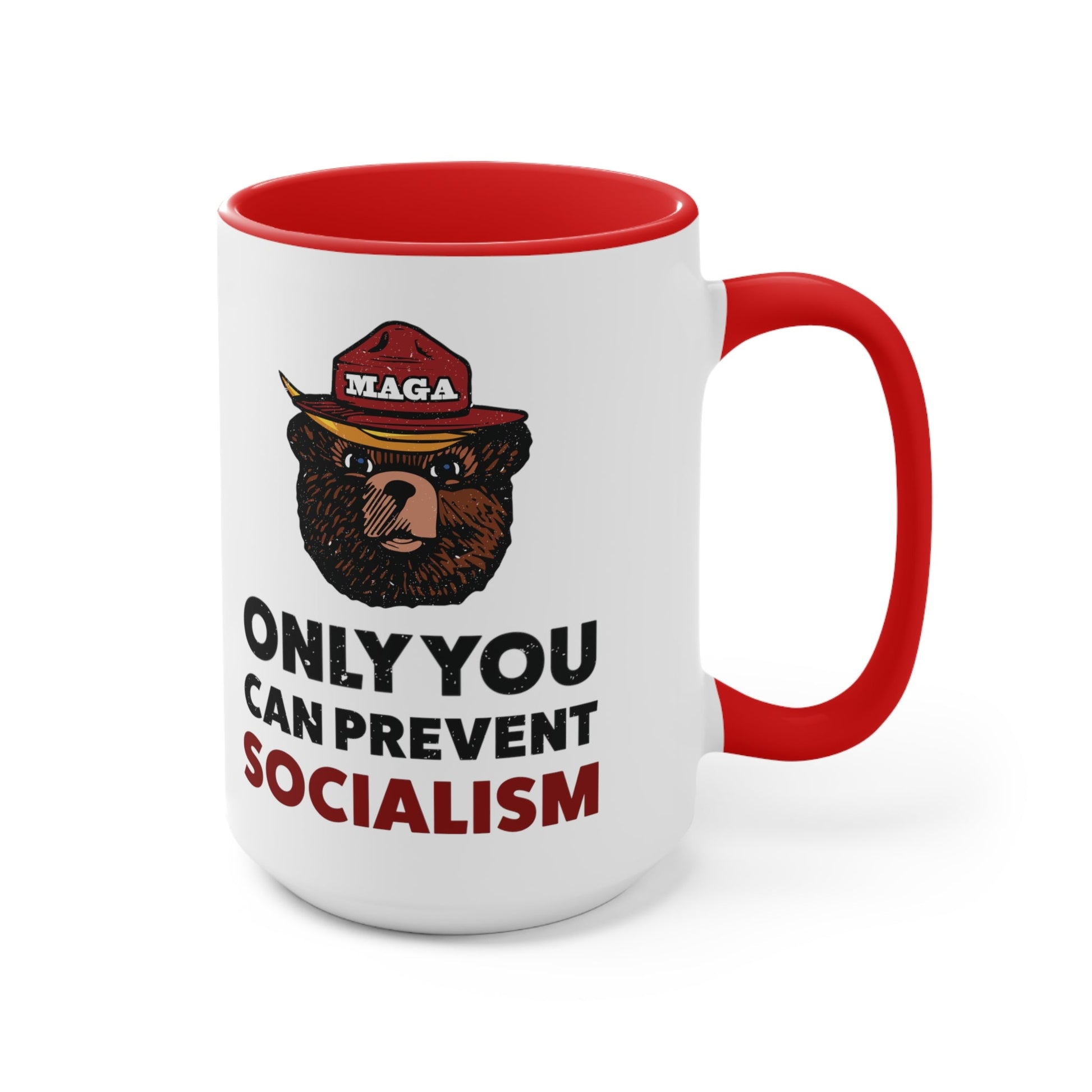 MAGA Bear: Only You Can Prevent Socialism Mug (2 Colors) - PatriotDepot.com