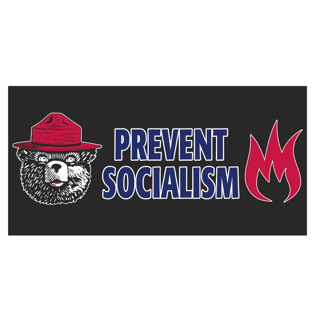MAGA Bear Prevent Socialism Bumper Sticker - PatriotDepot.com