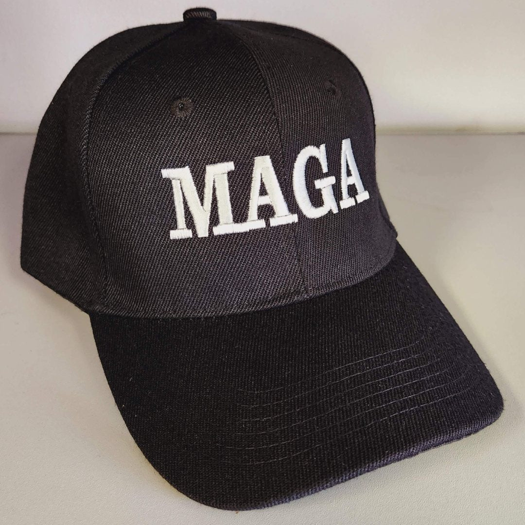 MAGA Custom Embroidered Hat (Black) - PatriotDepot.com