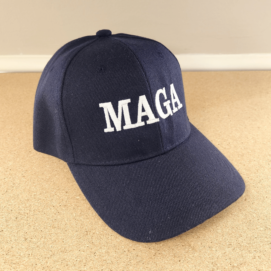 MAGA Custom Embroidered Hat (Navy) - PatriotDepot.com