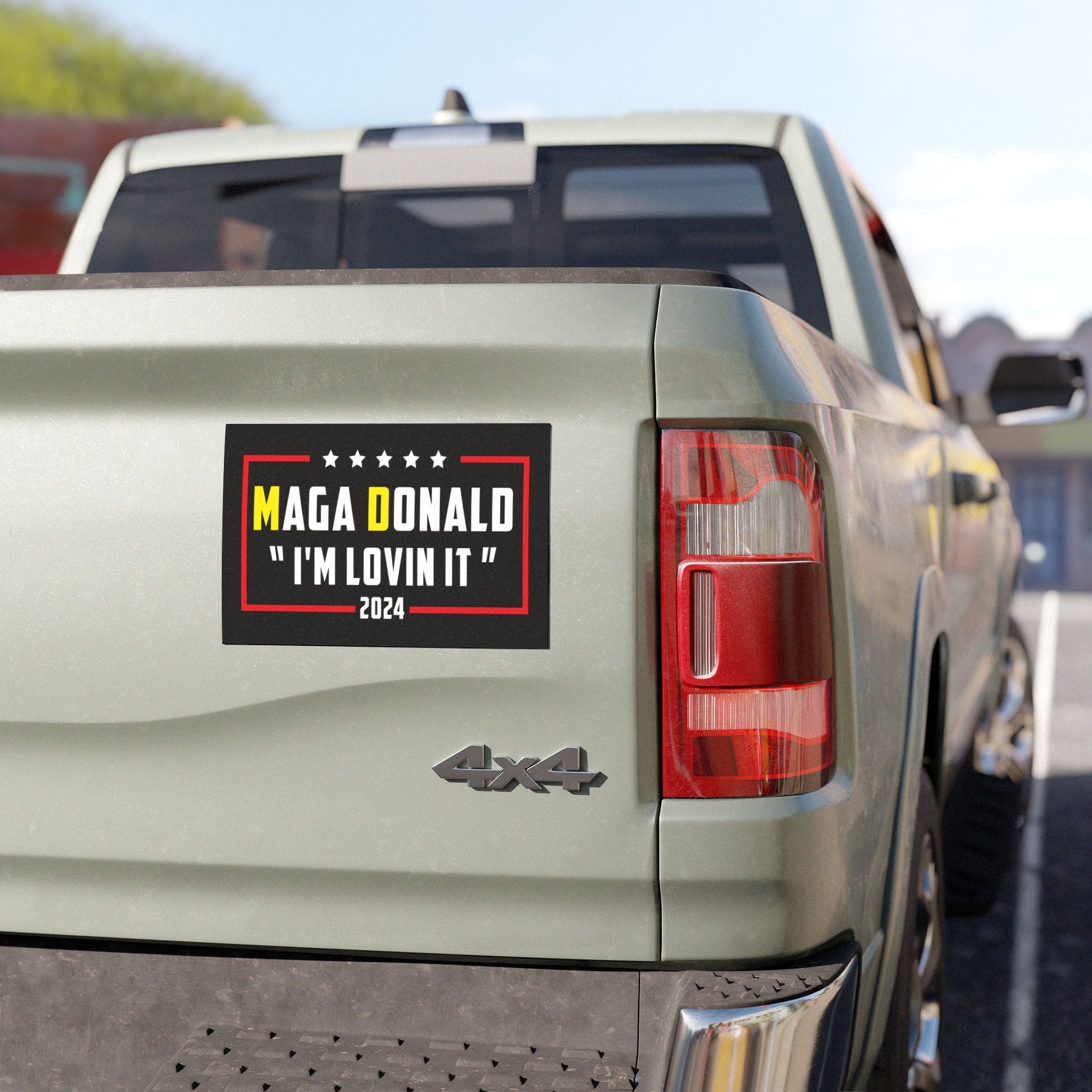 MAGA Donald "I'm Lovin' It" Car Magnet - PatriotDepot.com