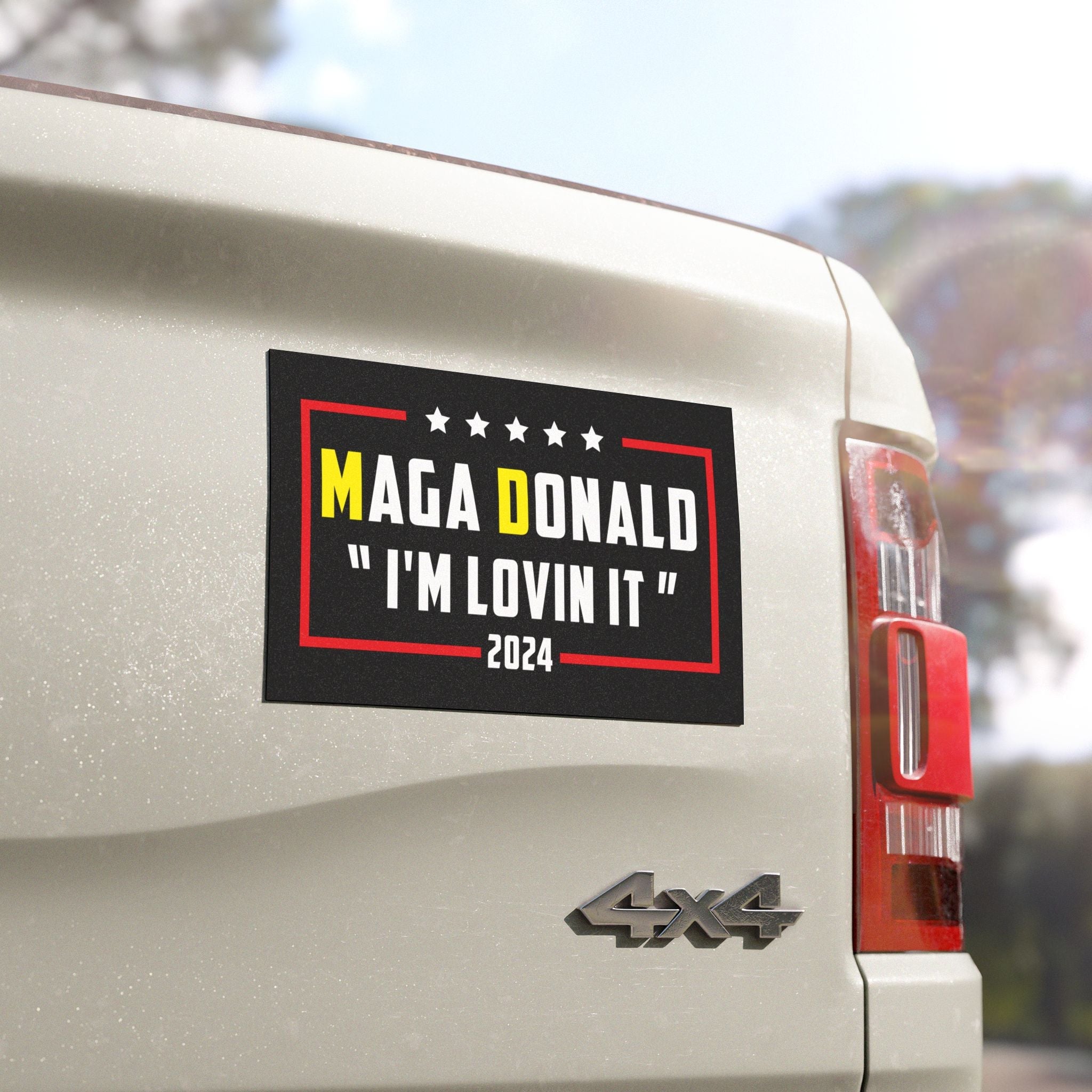 MAGA Donald "I'm Lovin' It" Car Magnet - PatriotDepot.com