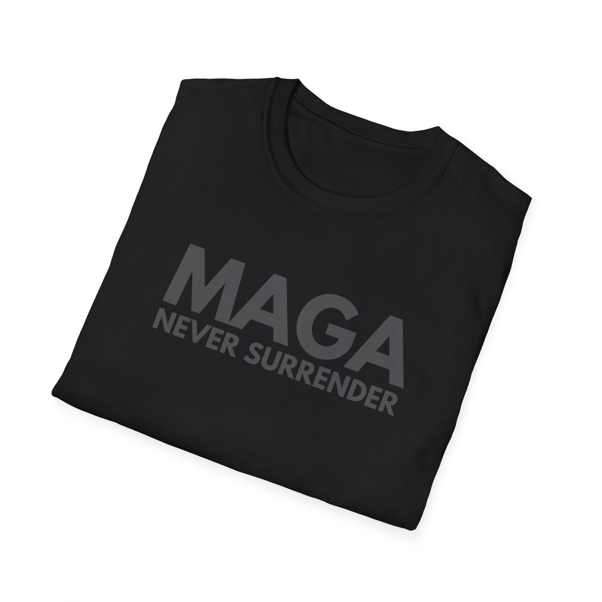 MAGA Never Surrender (Dark Design) T-Shirt - PatriotDepot.com