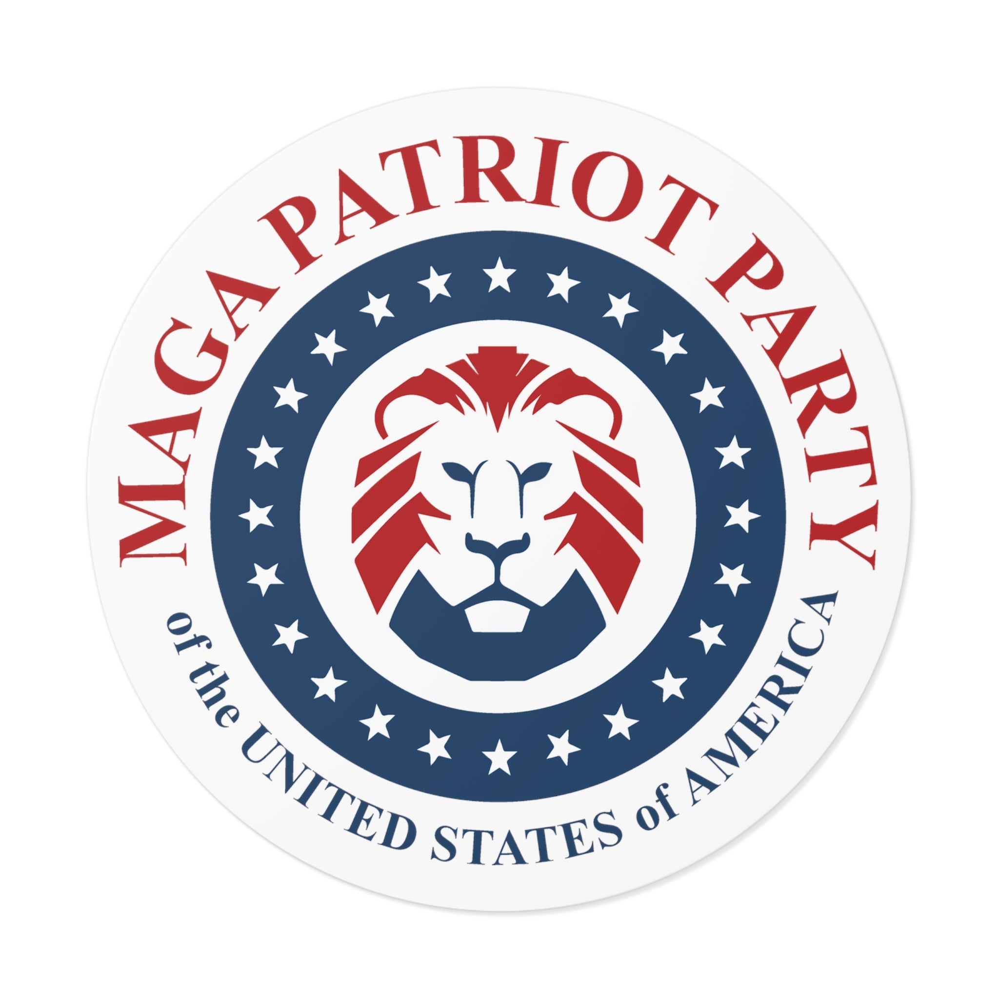 MAGA Patriot Party of the United States of America Sticker (3 Sizes) - PatriotDepot.com