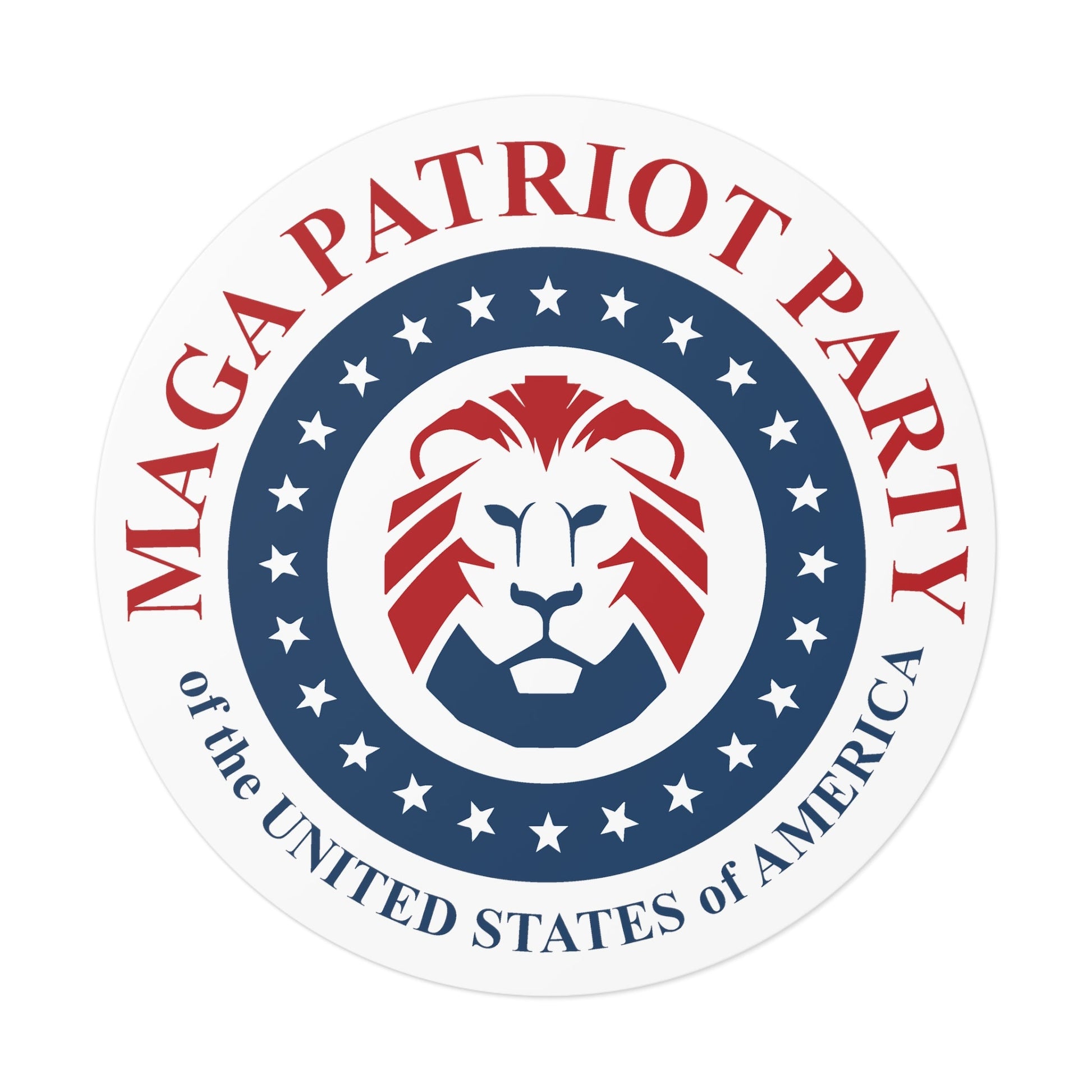 MAGA Patriot Party of the United States of America Sticker (3 Sizes) - PatriotDepot.com