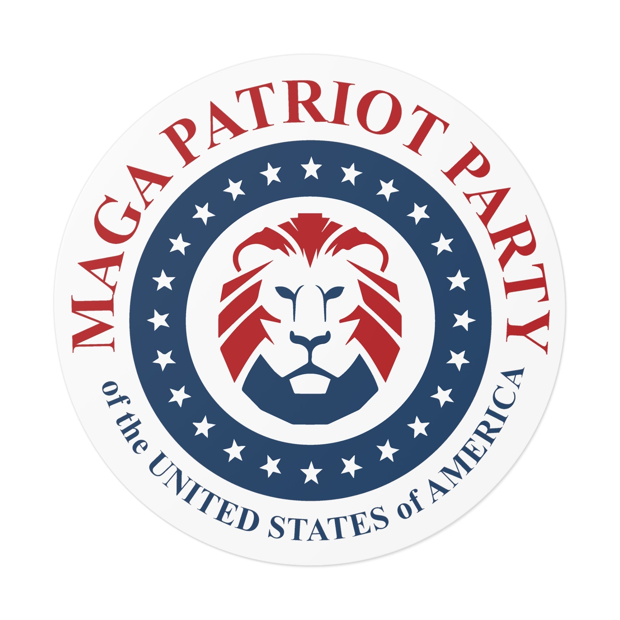 MAGA Patriot Party of the United States of America Sticker (3 Sizes) - PatriotDepot.com