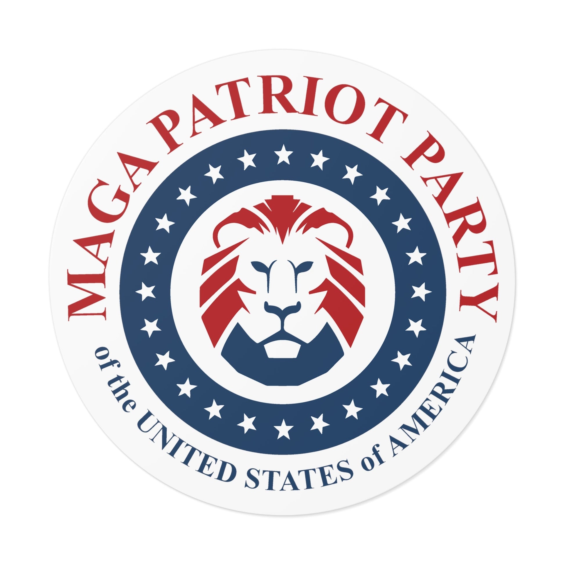 MAGA Patriot Party of the United States of America Sticker (3 Sizes) - PatriotDepot.com