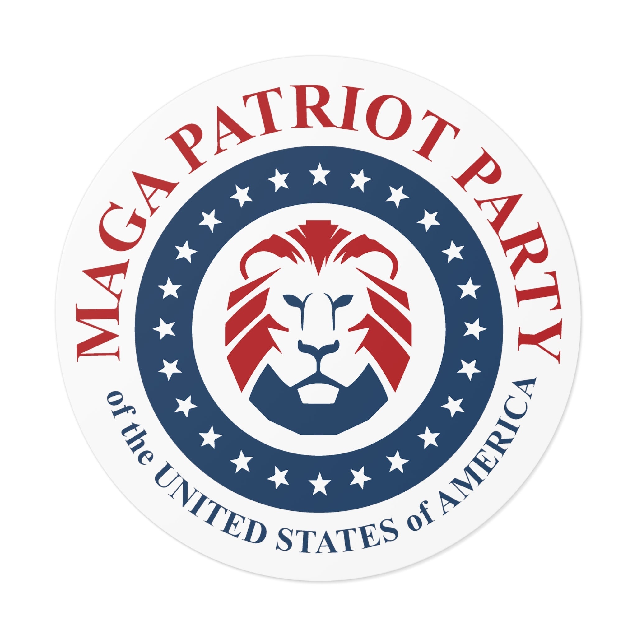 MAGA Patriot Party of the United States of America Sticker (3 Sizes) - PatriotDepot.com