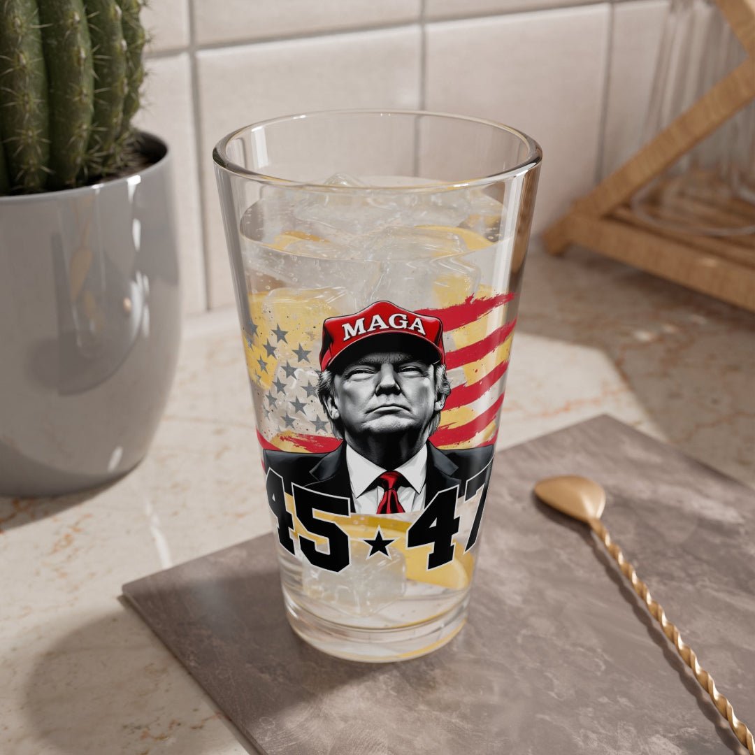 MAGA Patriotic 45 - 47 Pint Glass - PatriotDepot.com