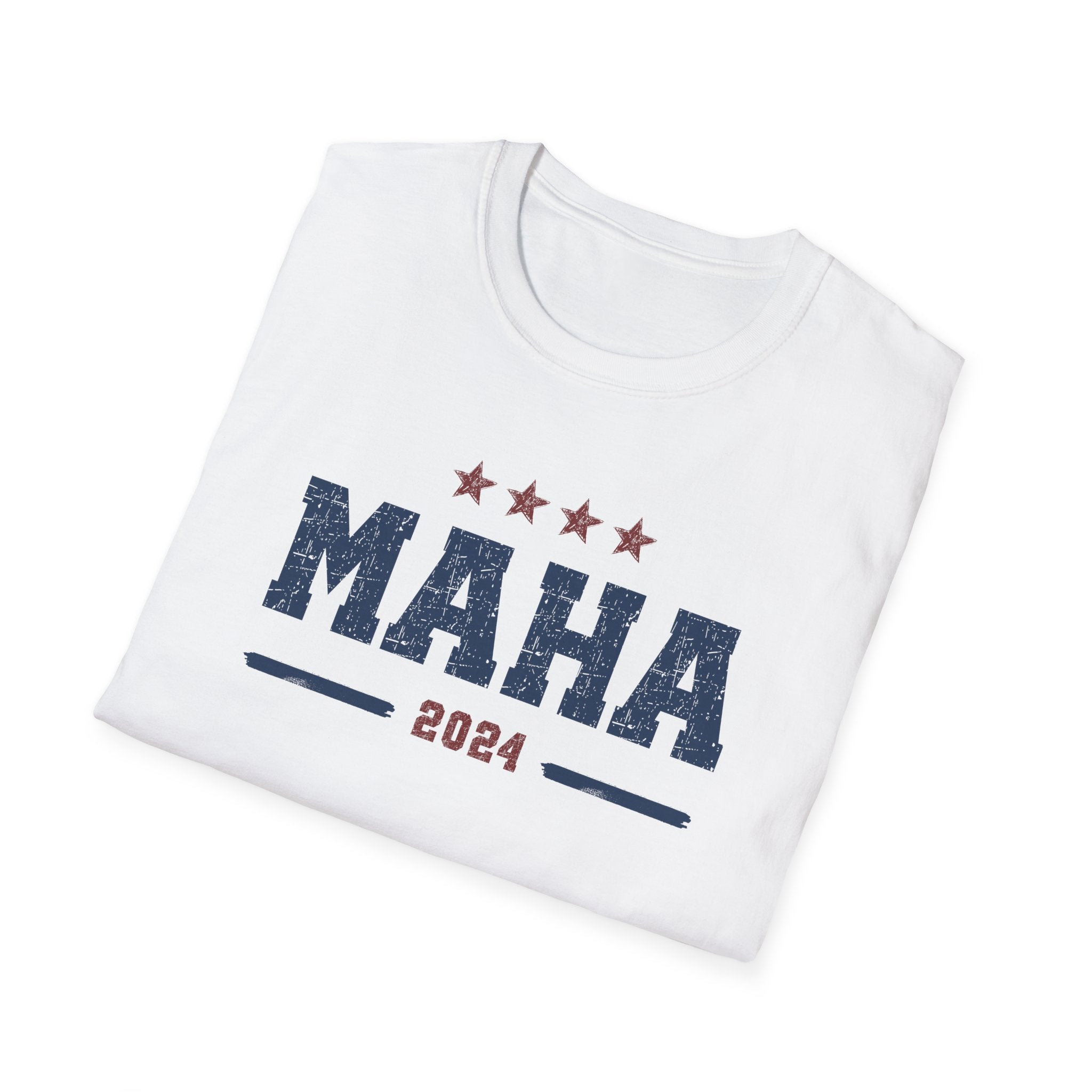MAHA 2024 Distressed Design T-Shirt - PatriotDepot.com