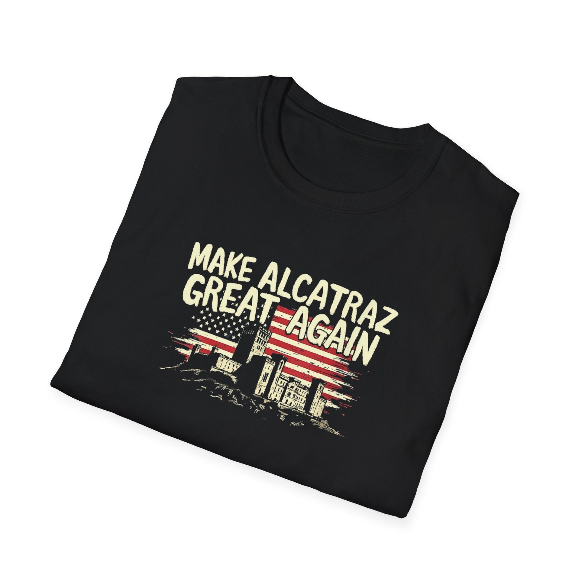 Make Alcatraz Great Again (Flag Design) T-Shirt - PatriotDepot.com