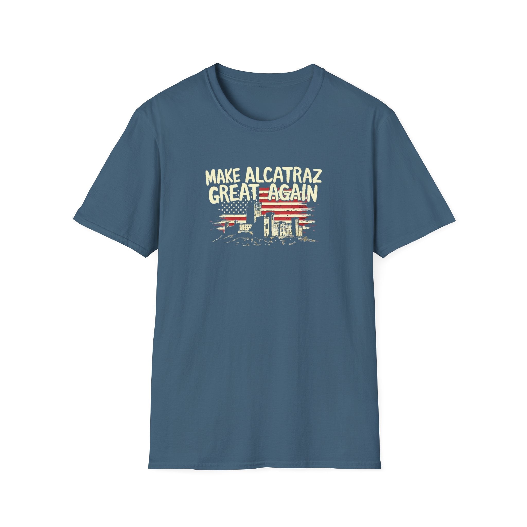 Make Alcatraz Great Again (Flag Design) T-Shirt - PatriotDepot.com