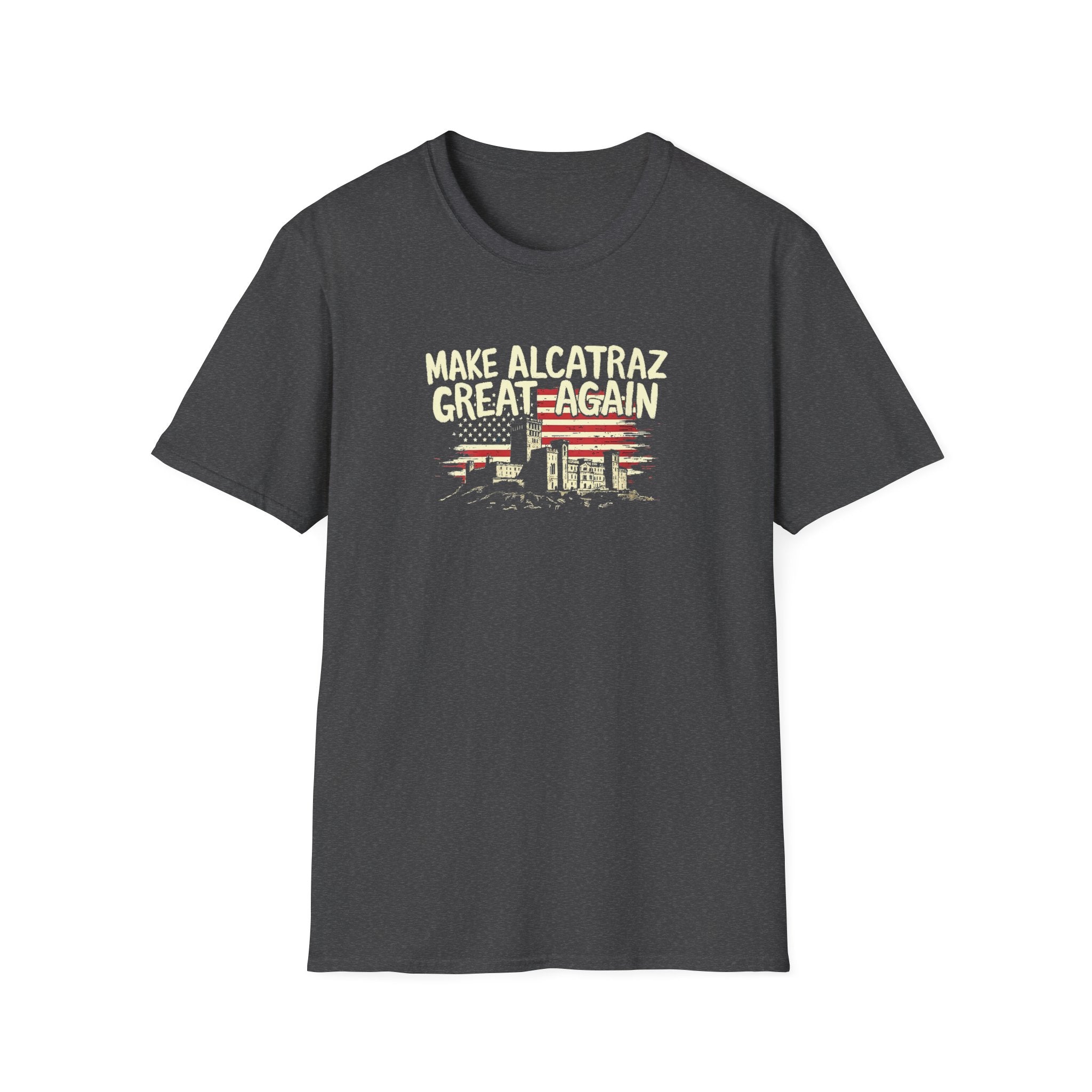 Make Alcatraz Great Again (Flag Design) T-Shirt - PatriotDepot.com