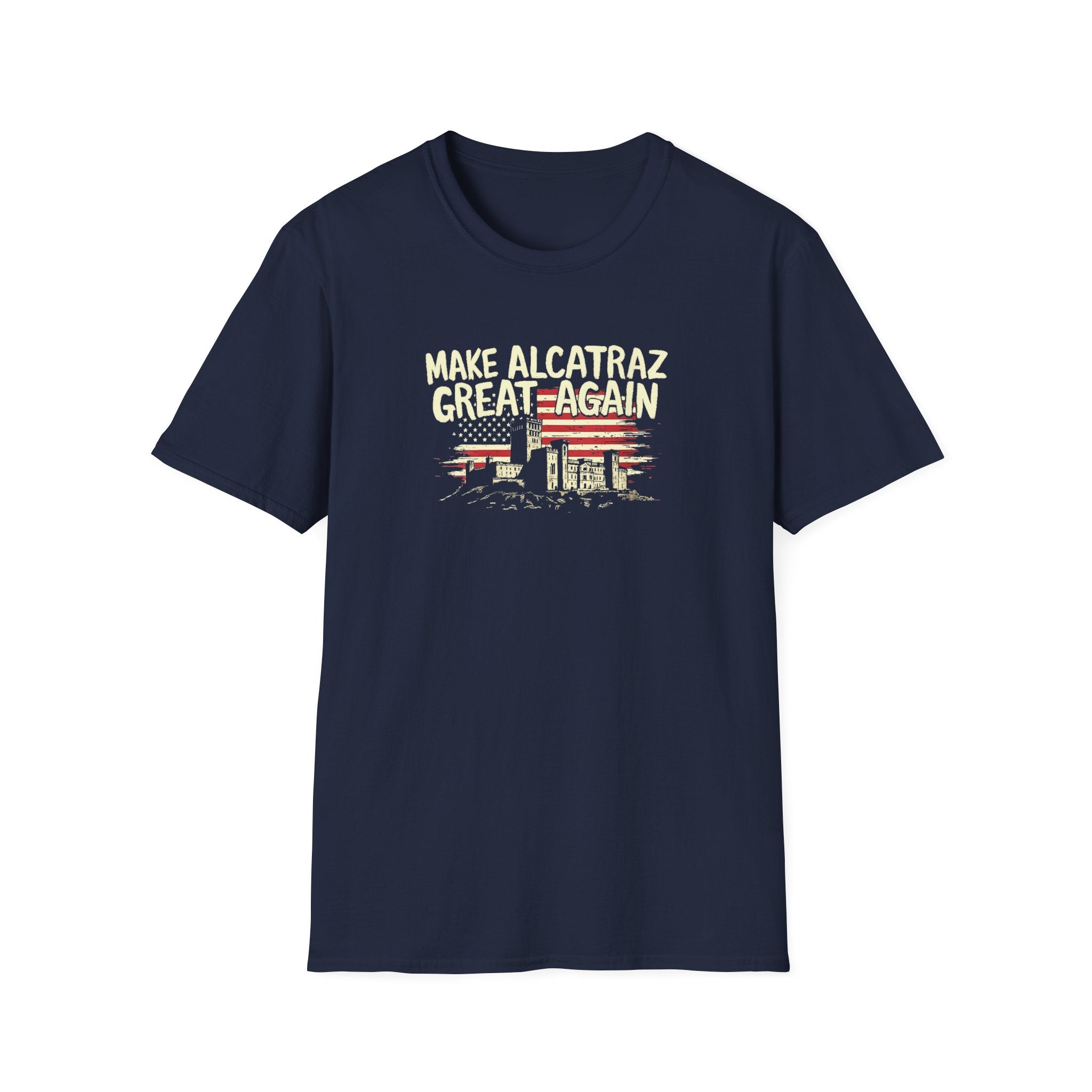 Make Alcatraz Great Again (Flag Design) T-Shirt - PatriotDepot.com