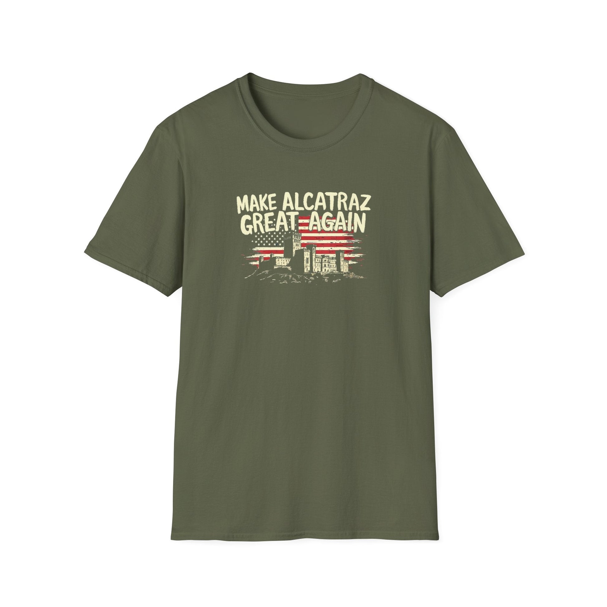 Make Alcatraz Great Again (Flag Design) T-Shirt - PatriotDepot.com