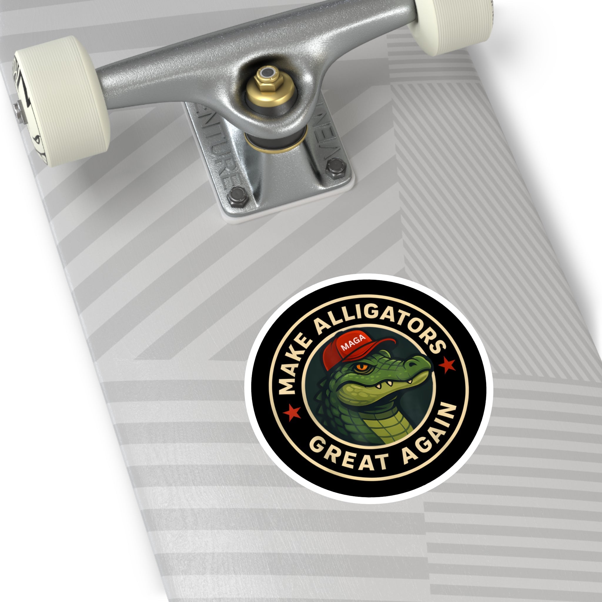 Make Alligators Great Again Sticker – Alligator Alcatraz Edition (3 Sizes) - PatriotDepot.com