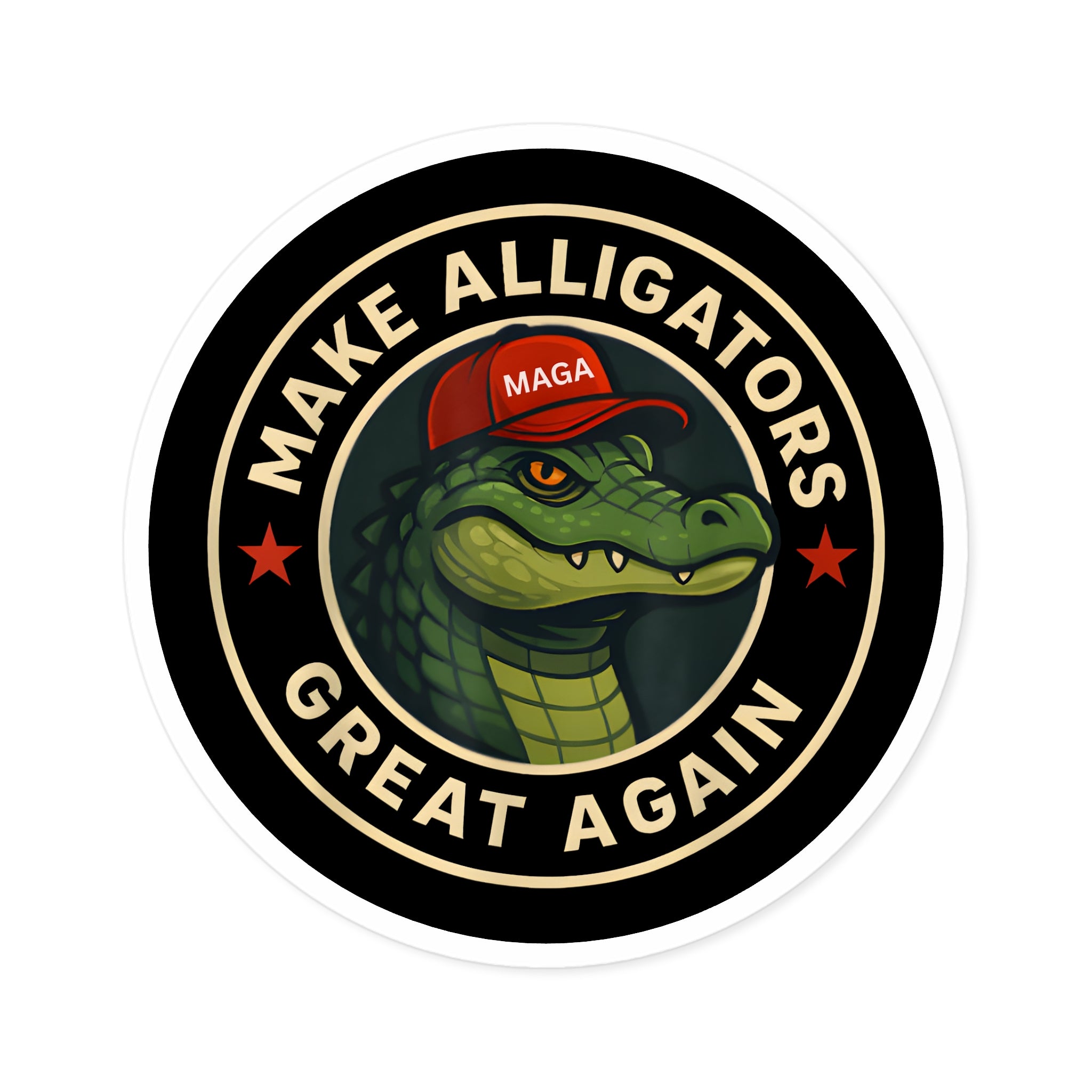 Make Alligators Great Again Sticker – Alligator Alcatraz Edition (3 Sizes) - PatriotDepot.com