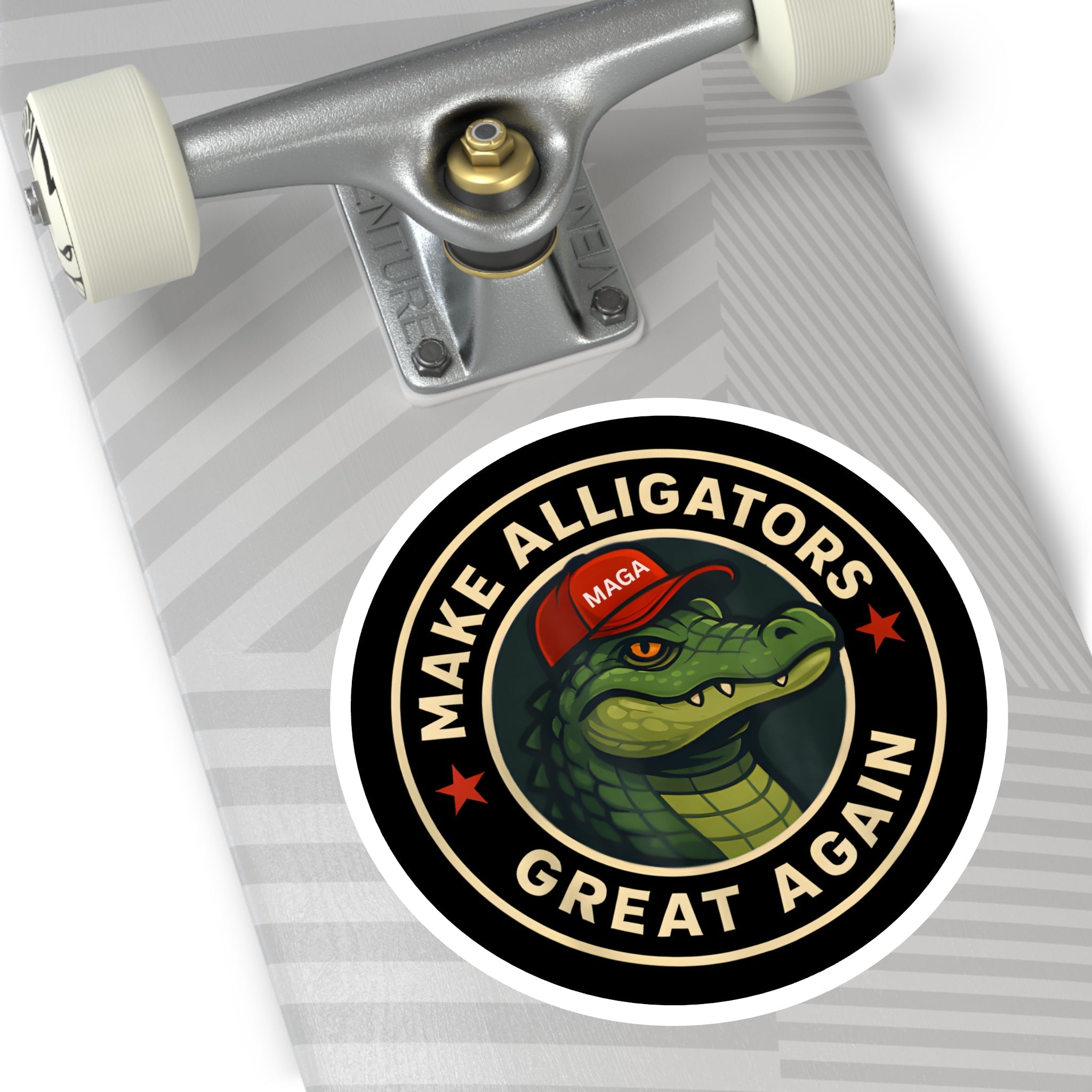 Make Alligators Great Again Sticker – Alligator Alcatraz Edition (3 Sizes) - PatriotDepot.com