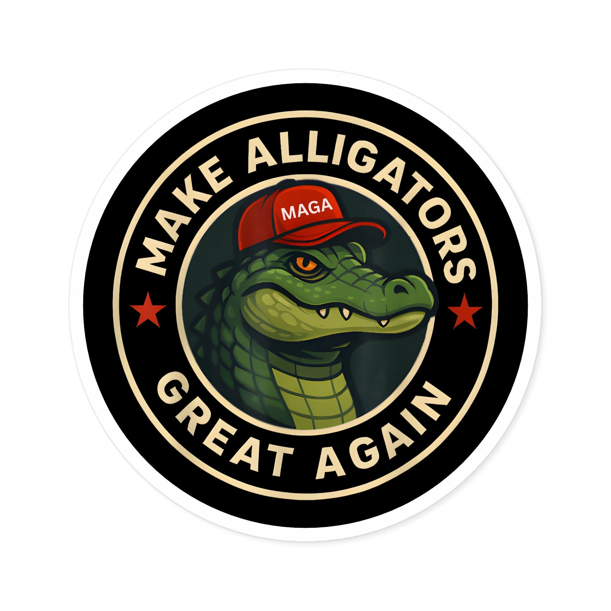 Make Alligators Great Again Sticker – Alligator Alcatraz Edition (3 Sizes) - PatriotDepot.com